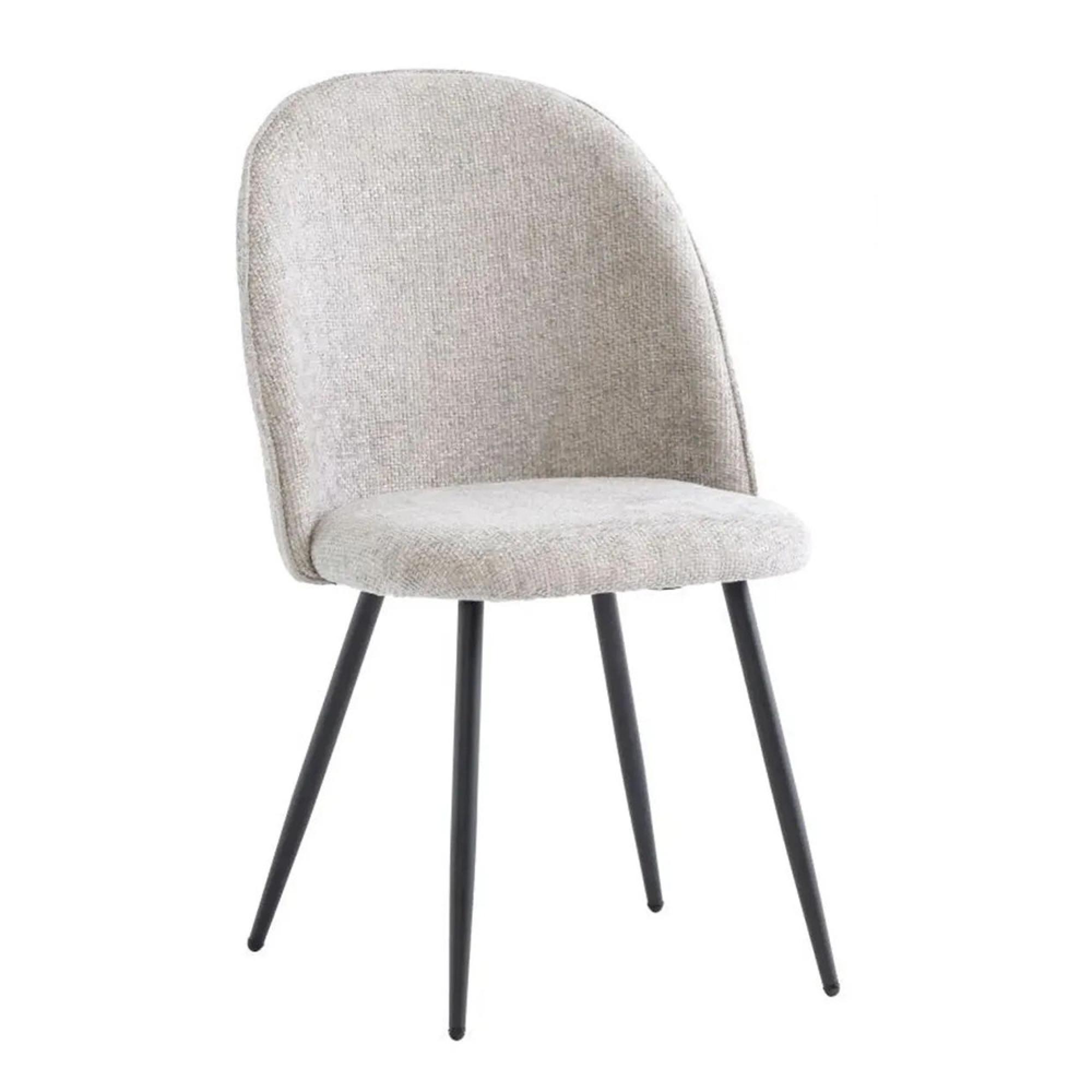 Clearance - Cajon Dining Chair - Set of 2 - Silver Fabric - FSS14449