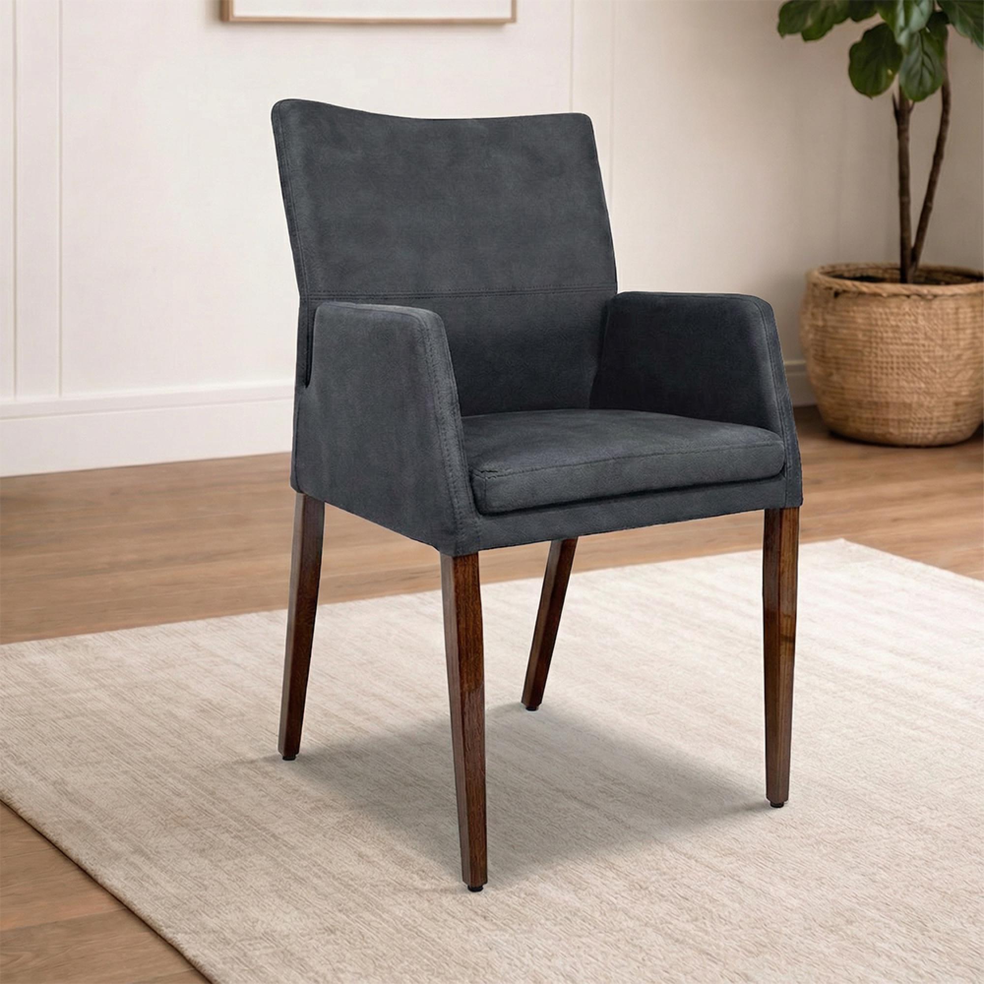 Katy Dining Armchair - Walnut Legs - Variation Available