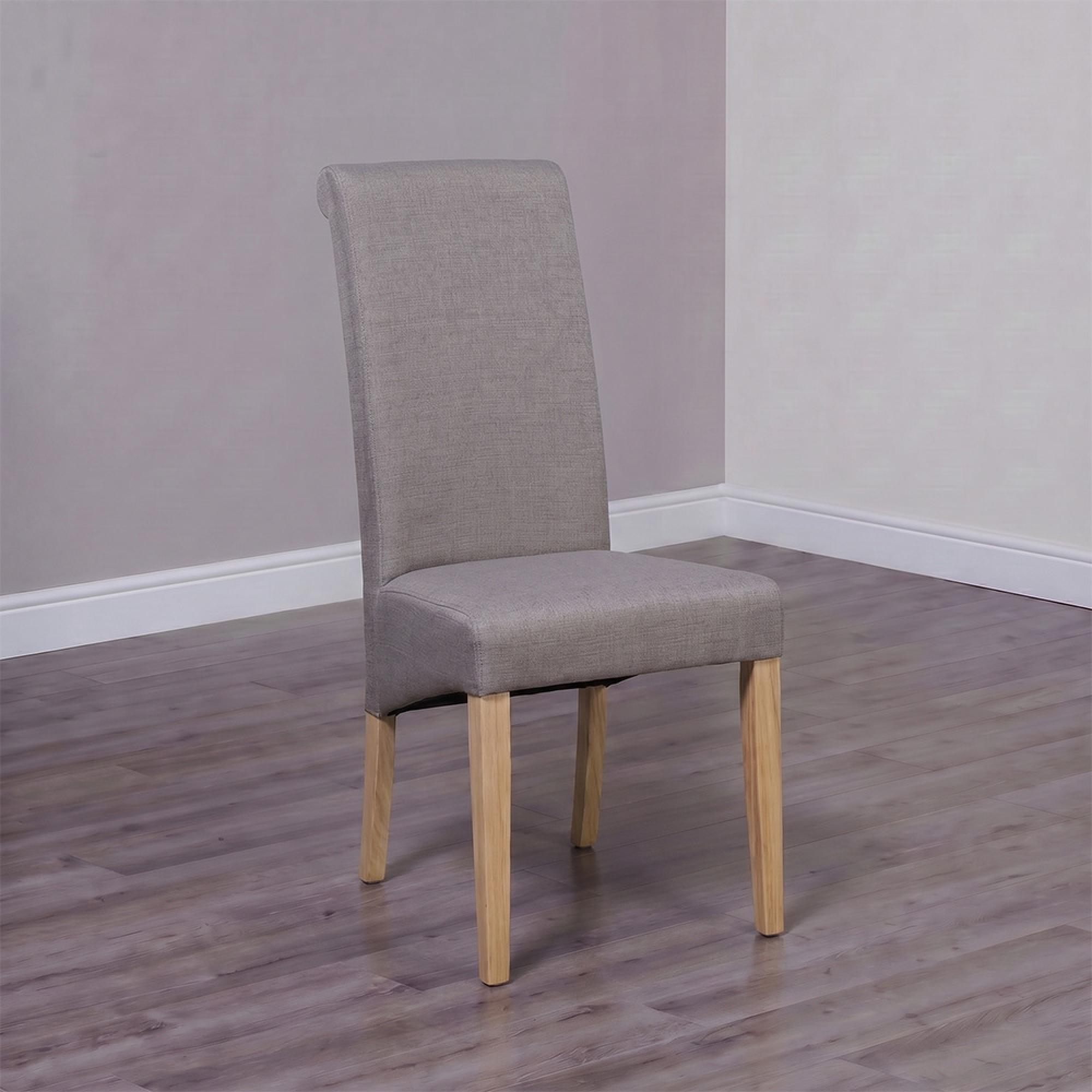 Italia Dining Chair - Set of 2 - Beige Fabric