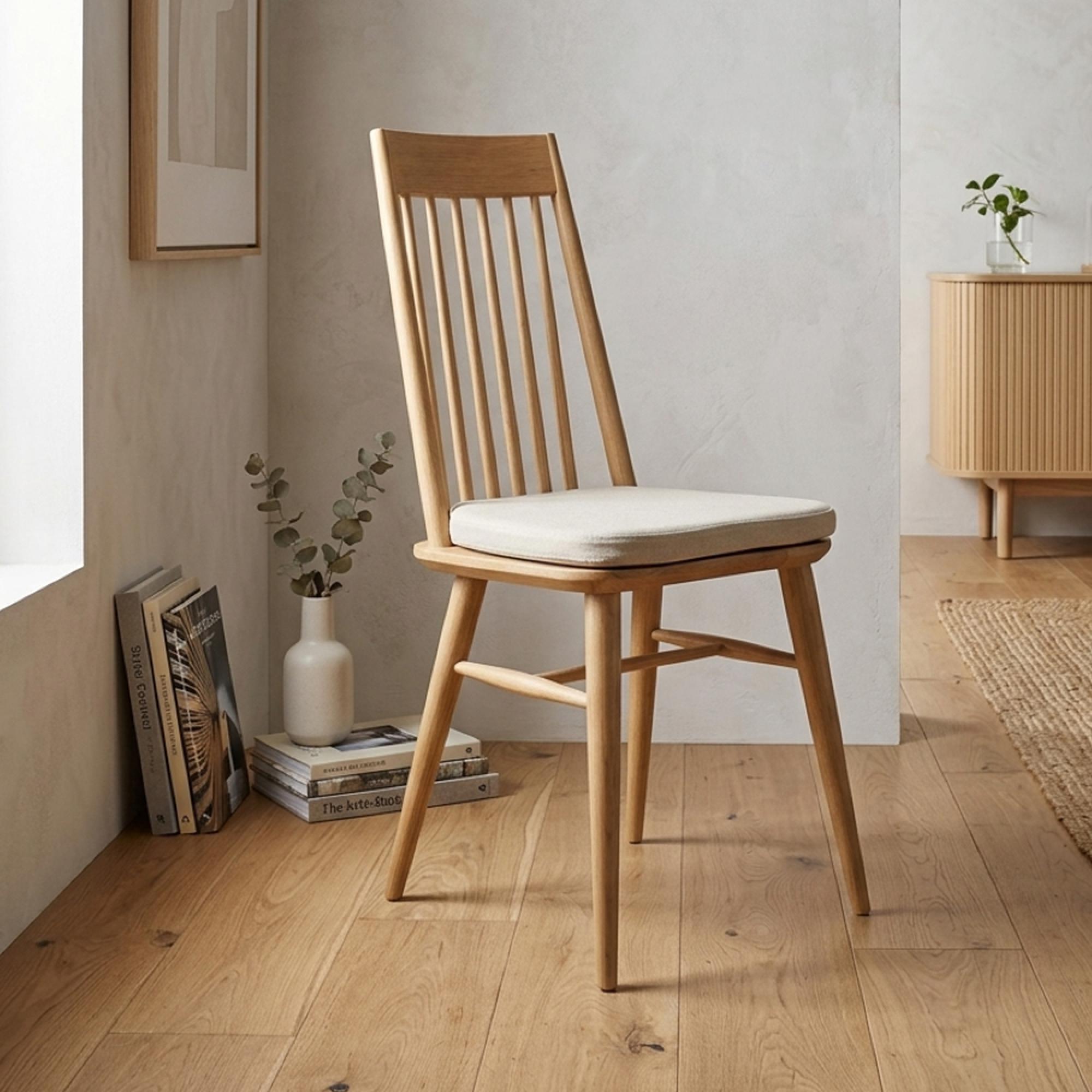 Clearance - Askett Dining Chair - Set of 2 - Slatted Back - Oak - A554