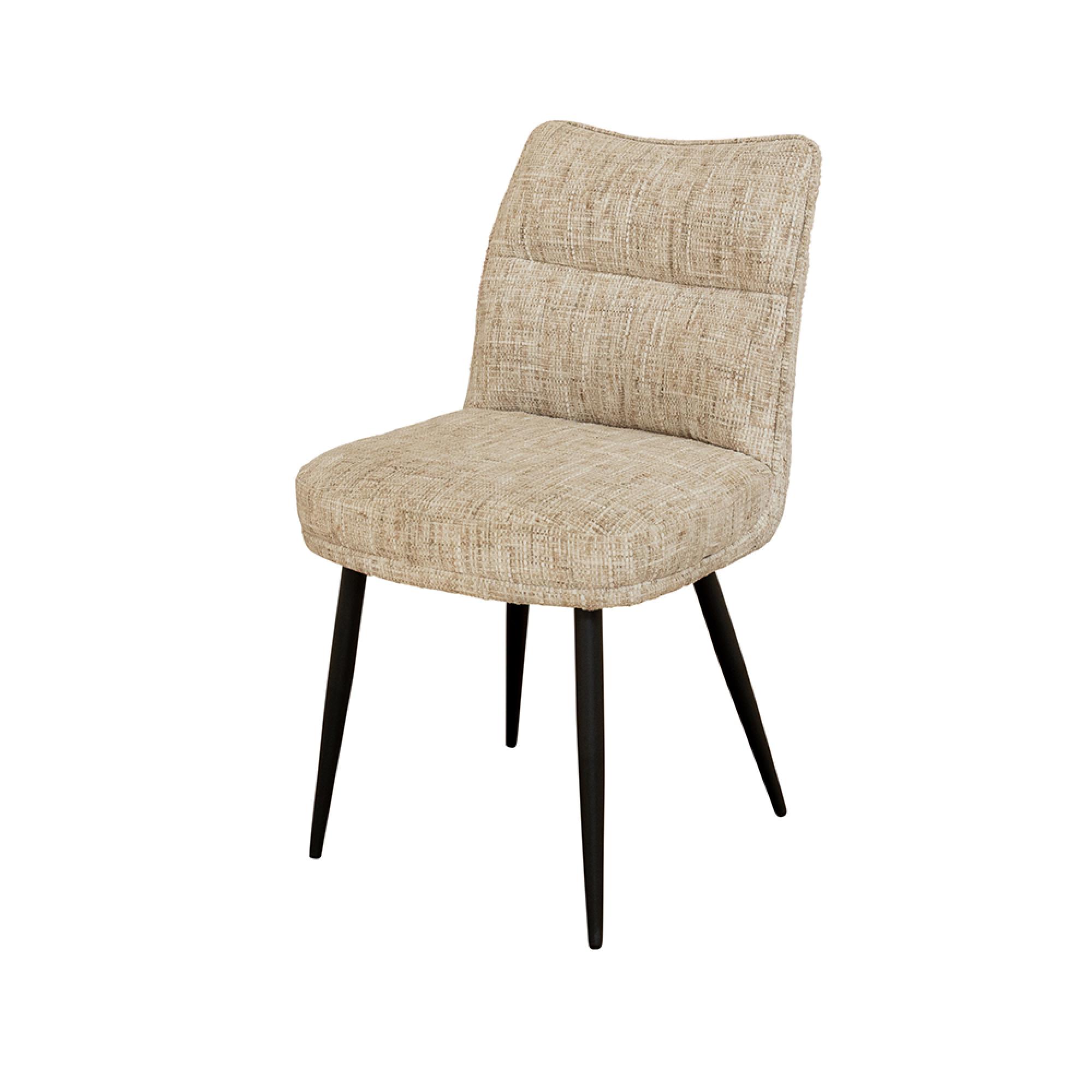 Bedford Dining Chairs - Set of 2 - Fabric - Oatmeal Chenille