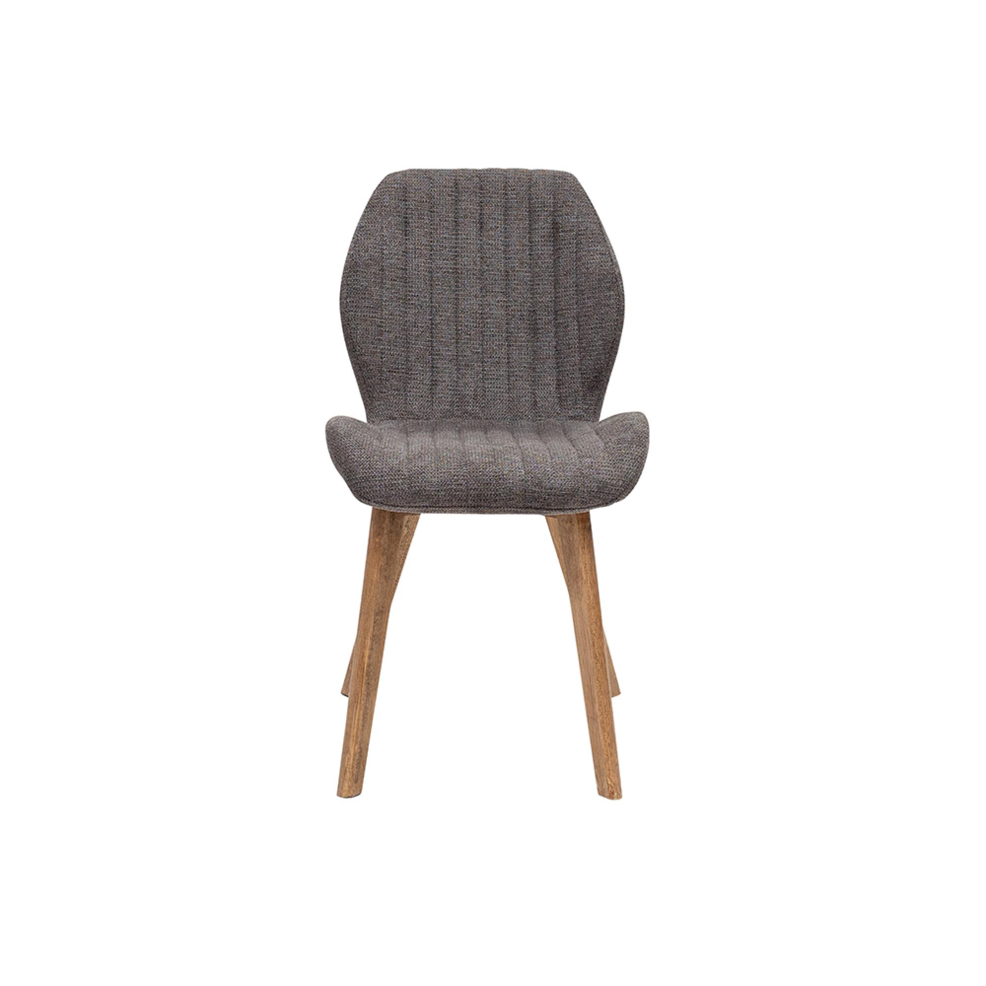 Dawson Dining Chairs - Set of 2 - Fabric - Grey