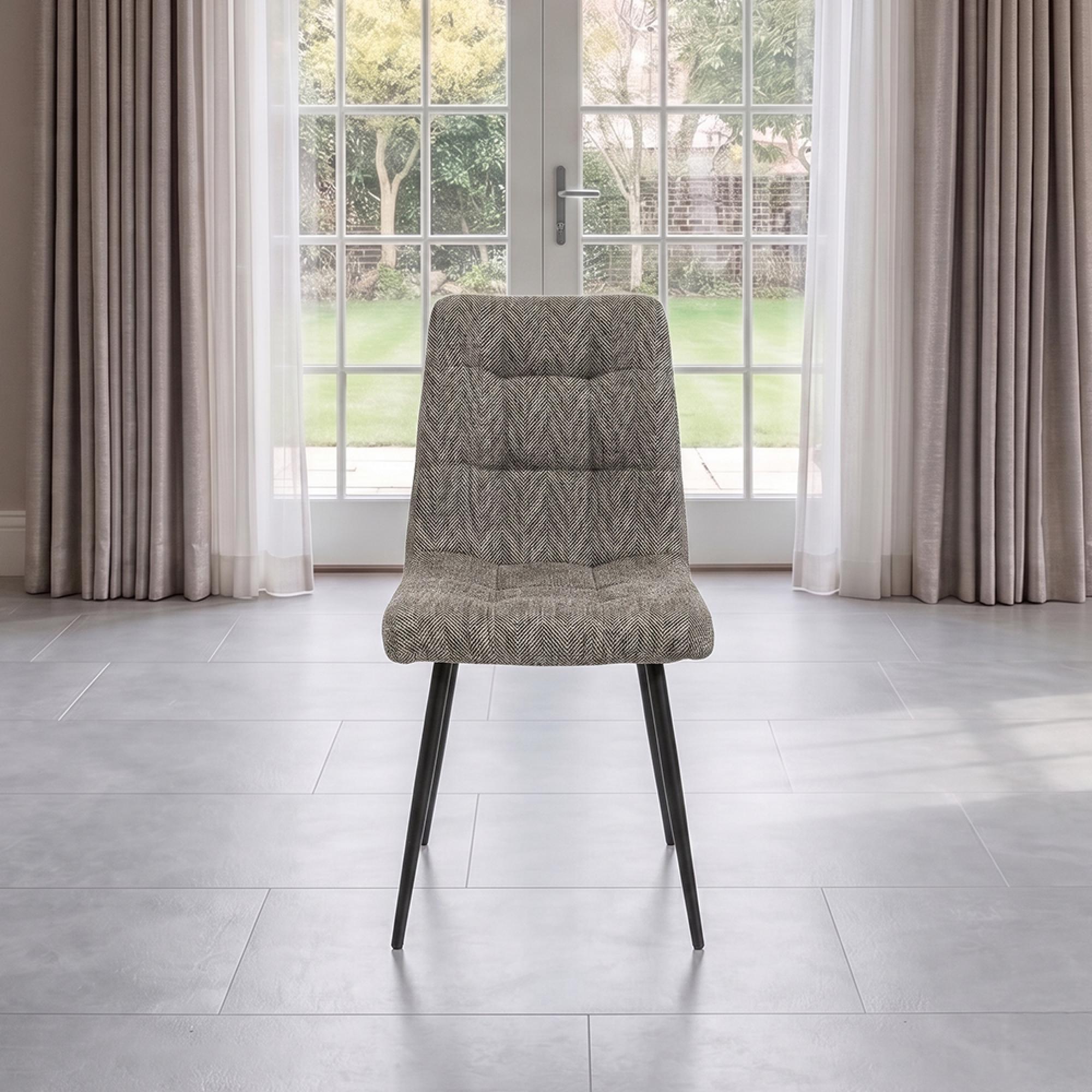 Newport Dining Chairs - Set of 4 - Fabric - Mocha