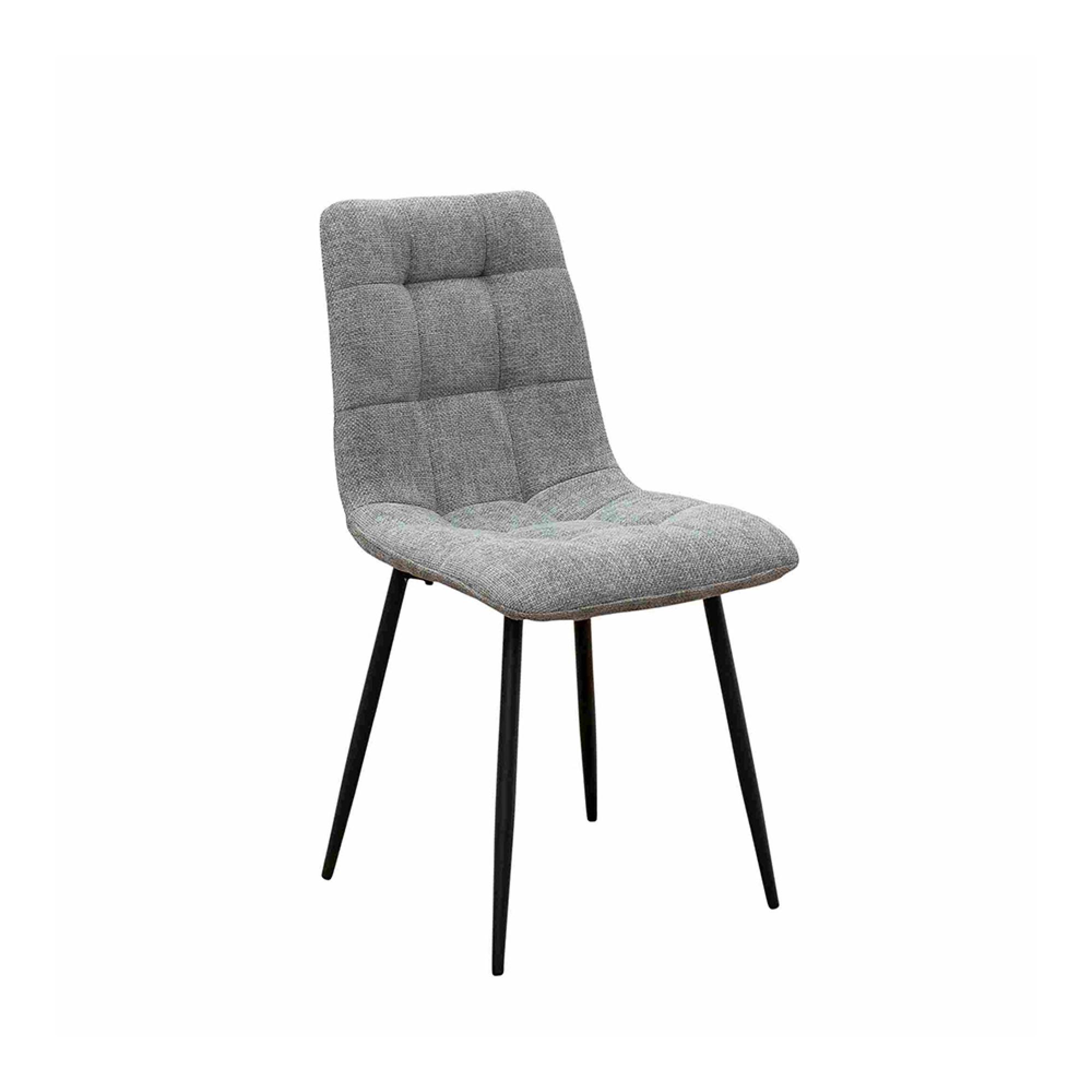 Newport Dining Chairs - Set of 4 - Fabric - Grey
