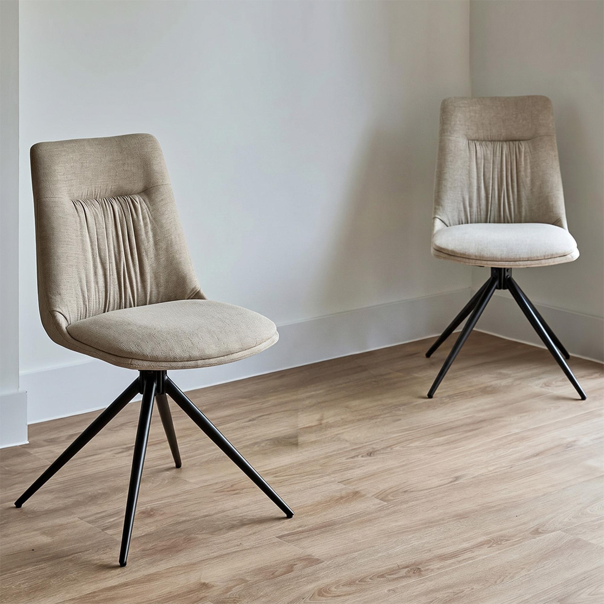 Boden Dining Chair - Set of 2 - Natural Fabric