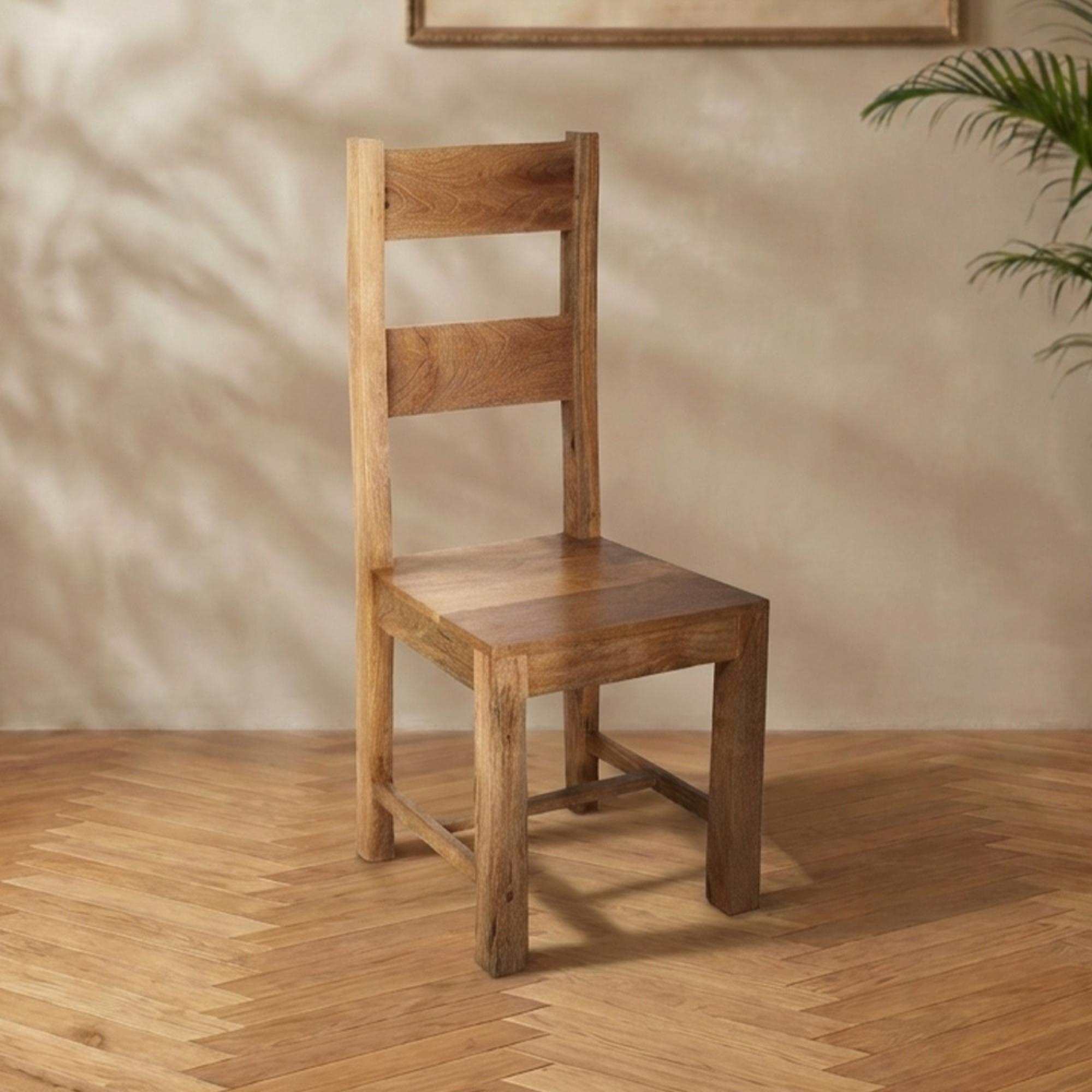 Odisha Dining Chairs - Set of 2 - Solid Mango Wood