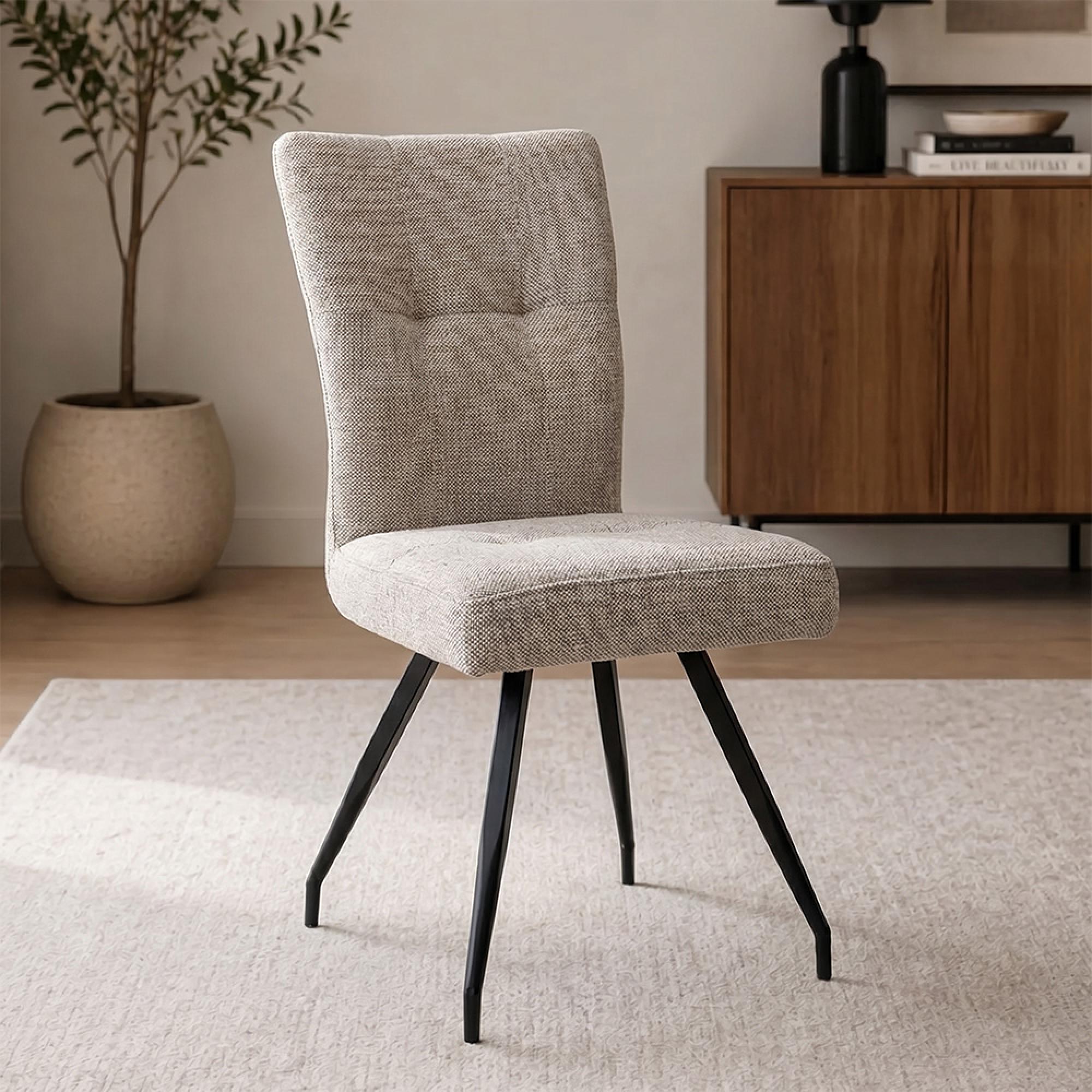 Daisy Dining Chair - Set of 2 - Cobble Natural Fabric