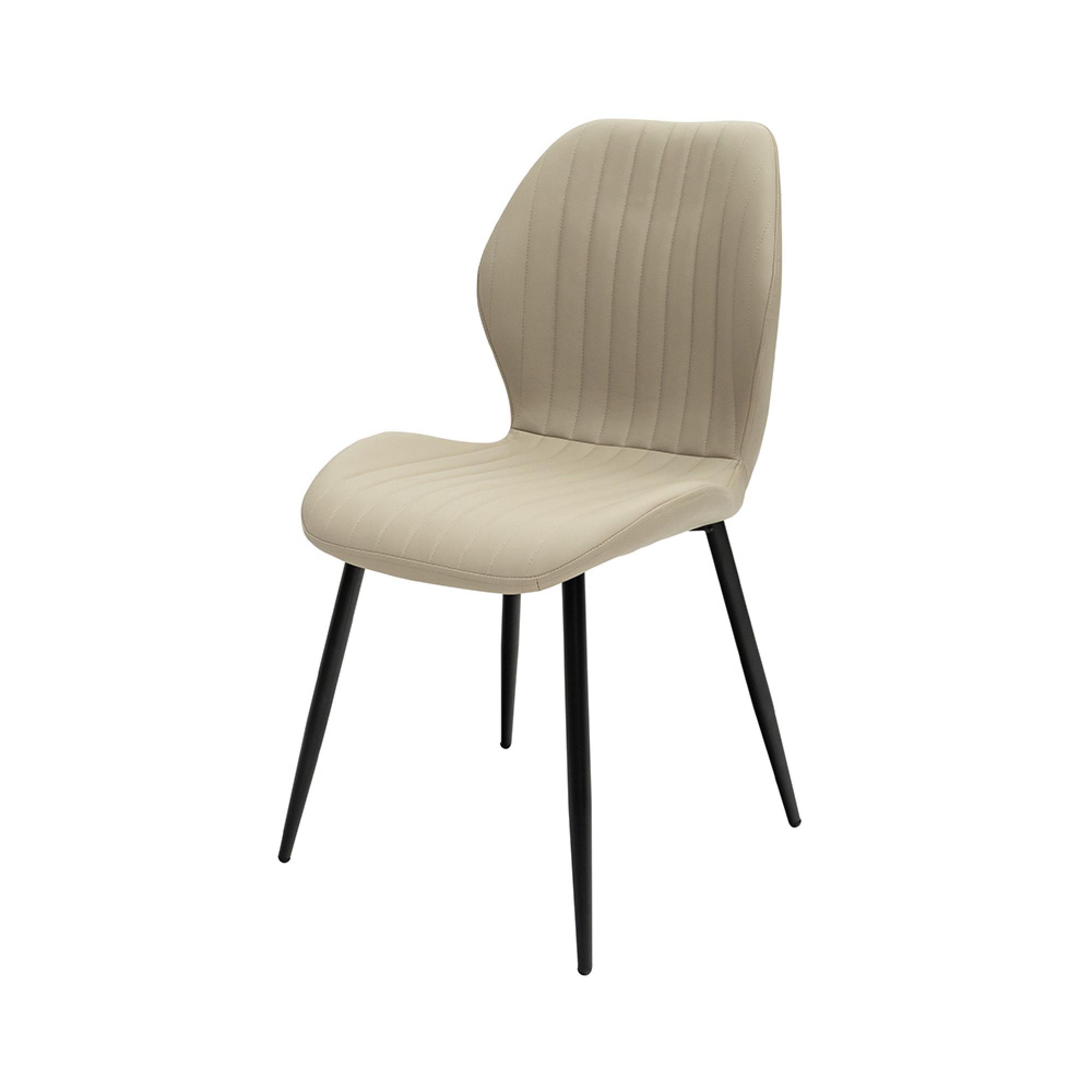 Davis Dining Chair - Set of 2 - Stone Faux Leather