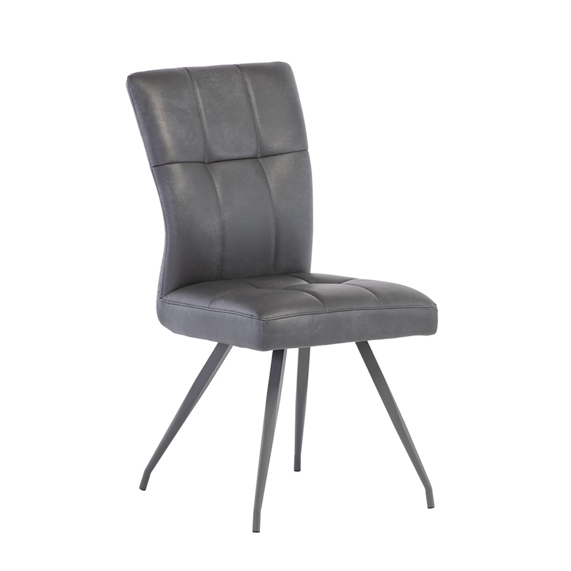 Kabana Dining Chair - Set of 2 - Grey Faux Leather