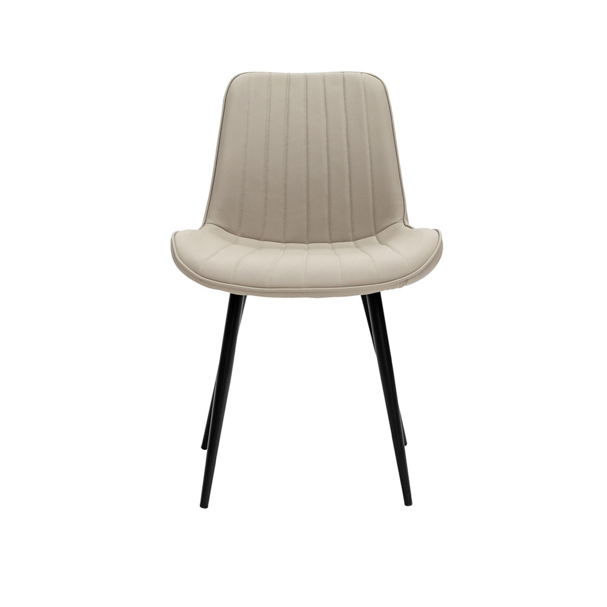 Richmond Dining Chair - Set of 2 - Stone Faux Leather