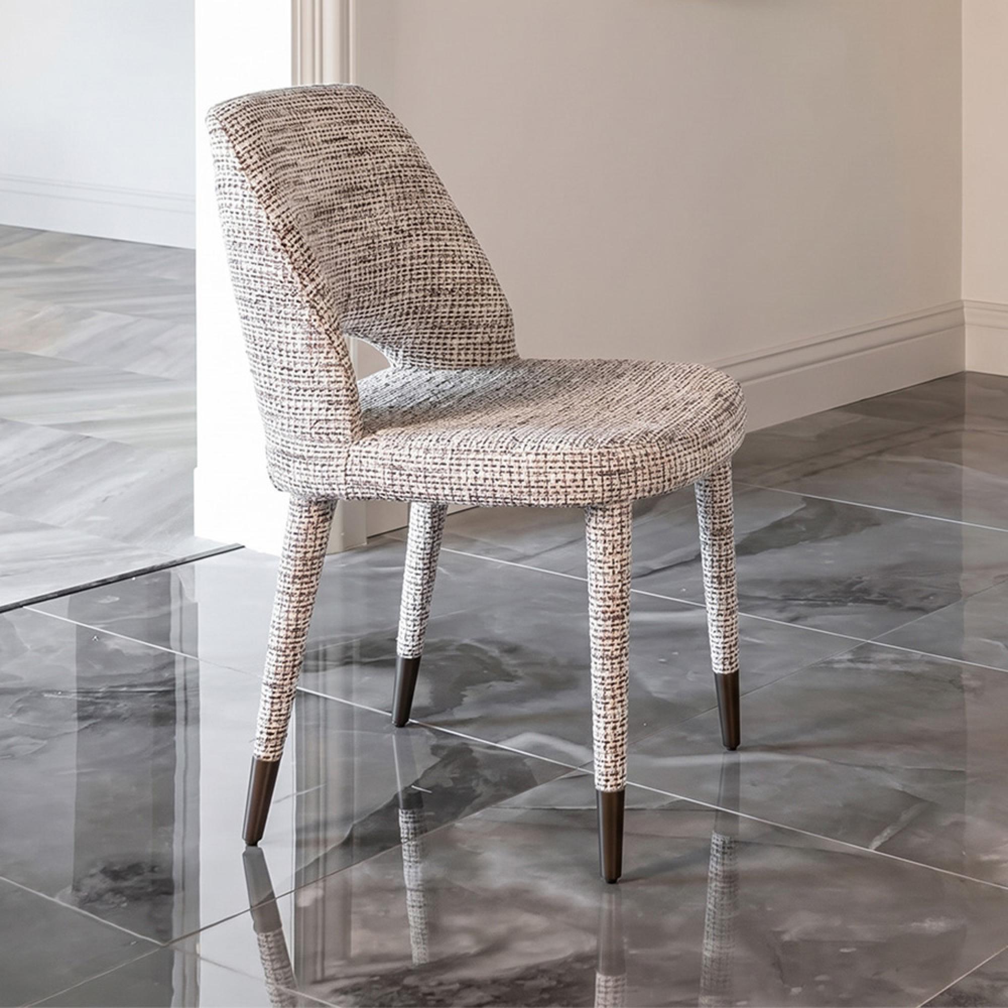 Cecilia Natural Fabric Dining Chair (Set of 2)