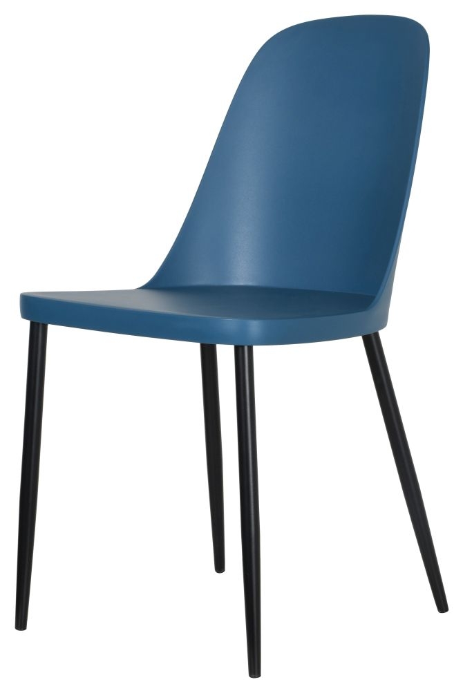 Aspen Dining Chair - Set of 2 - Blue Plastic Duo