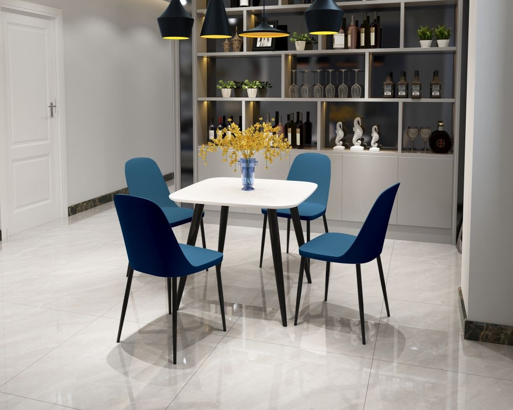 Aspen Dining Chair - Set of 2 - Blue Plastic Duo