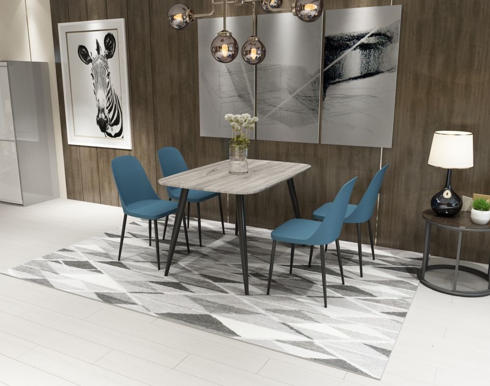 Aspen Dining Chair - Set of 2 - Blue Plastic Duo