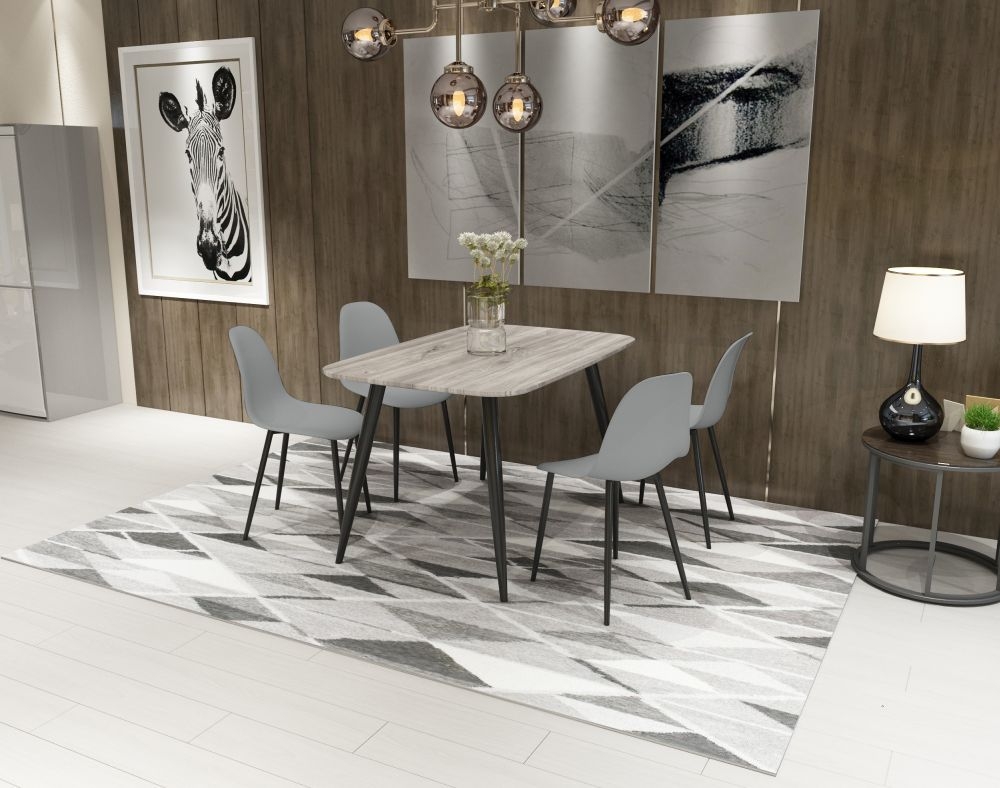 Aspen Dining Chair - Set of 2 - Light Grey Plastic Duo