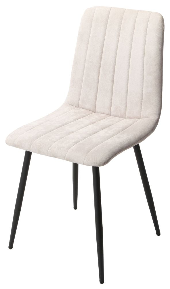 Aspen Dining Chair - Set of 2 - Straight Stitch - Natural Fabric