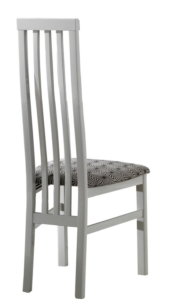 2 x Angelo Grey Slatted Back Dining Chair