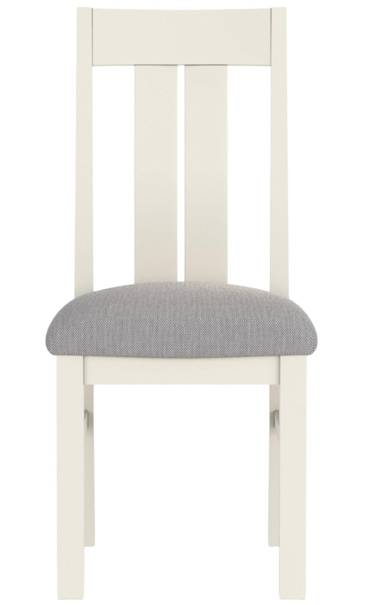 2 x Arden Grey Painted Slatted Back Dining Chair