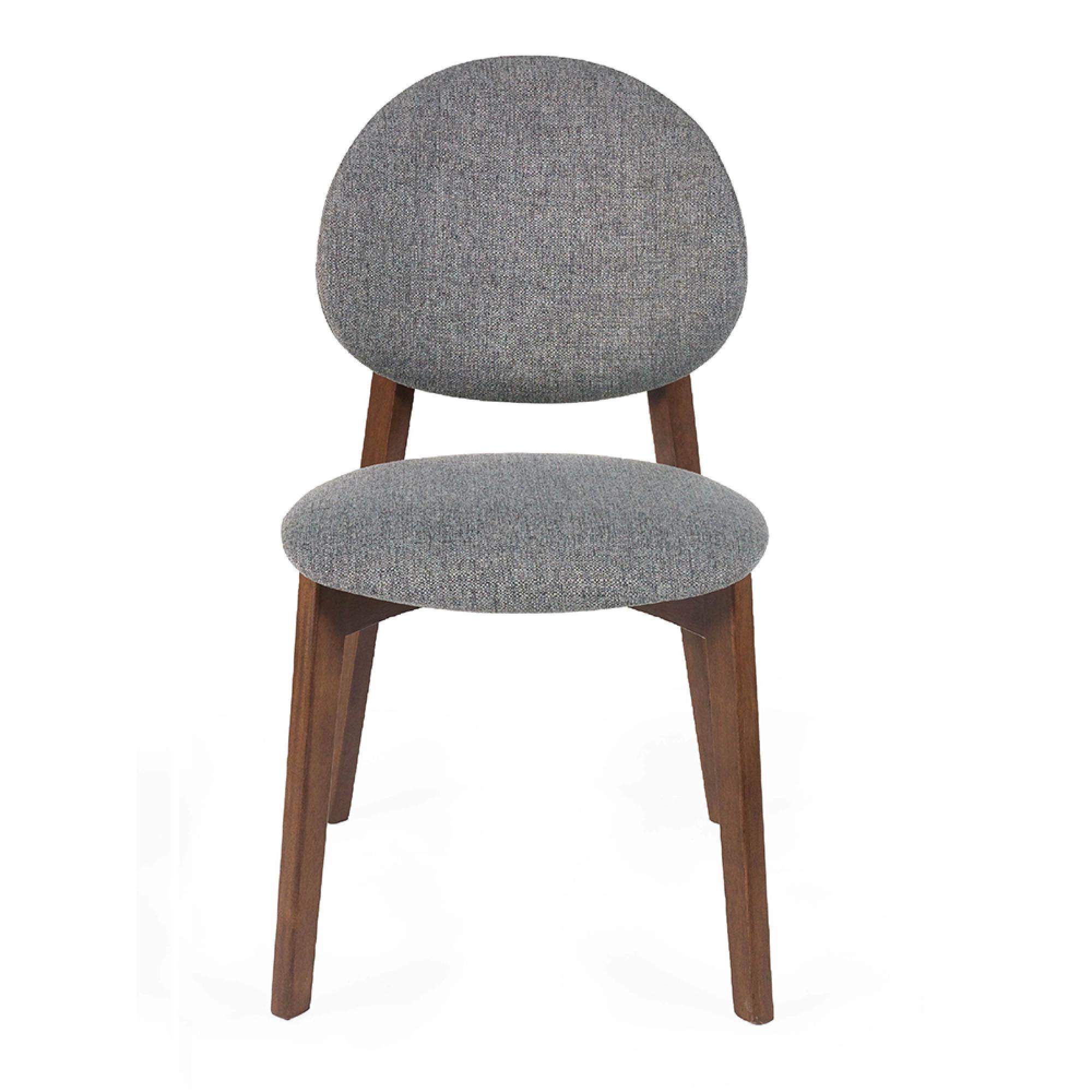 Artemis Dining Chair - Set of 2 - Grey and Walnut