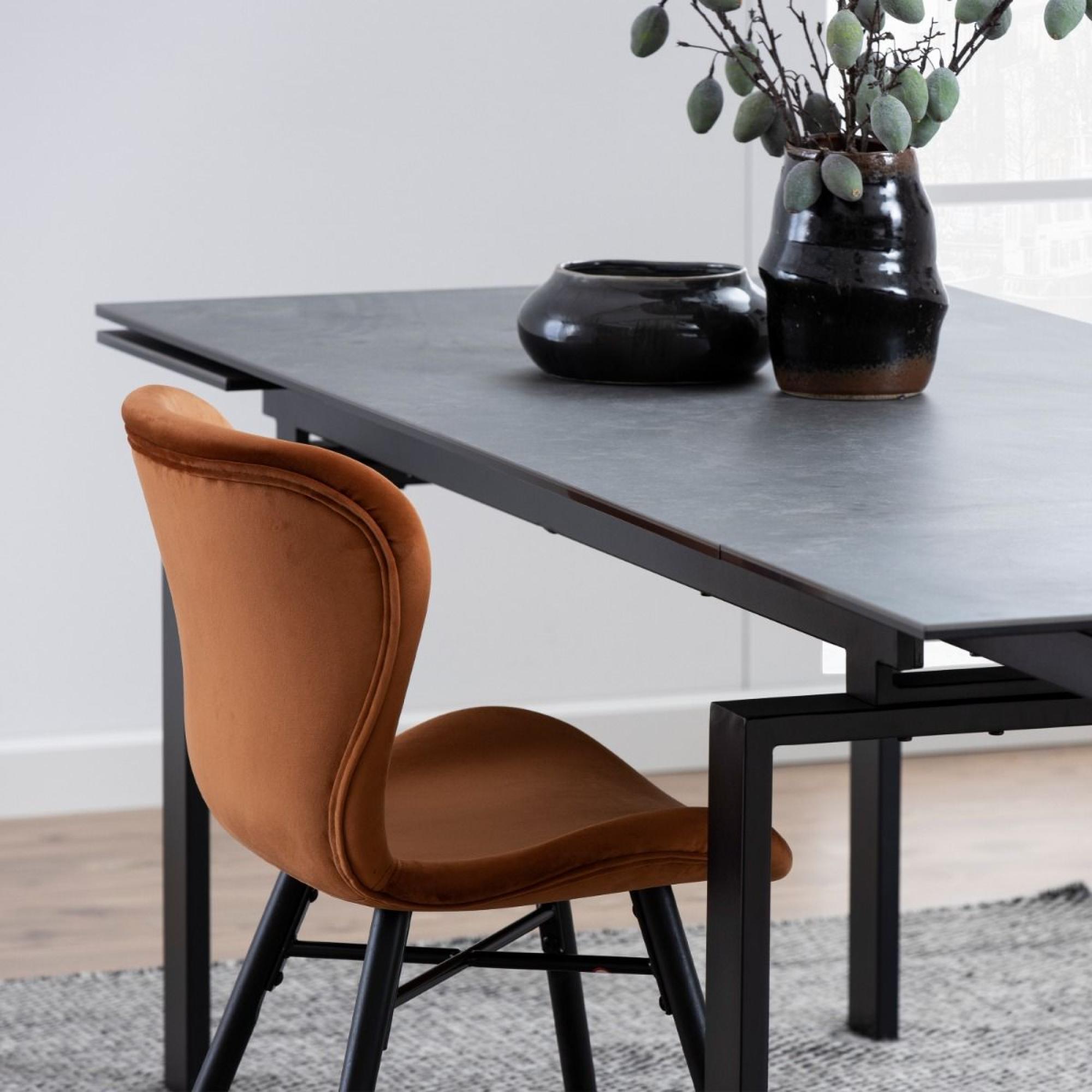 2 x Batilda Copper Fabric Swivel Dining Chair