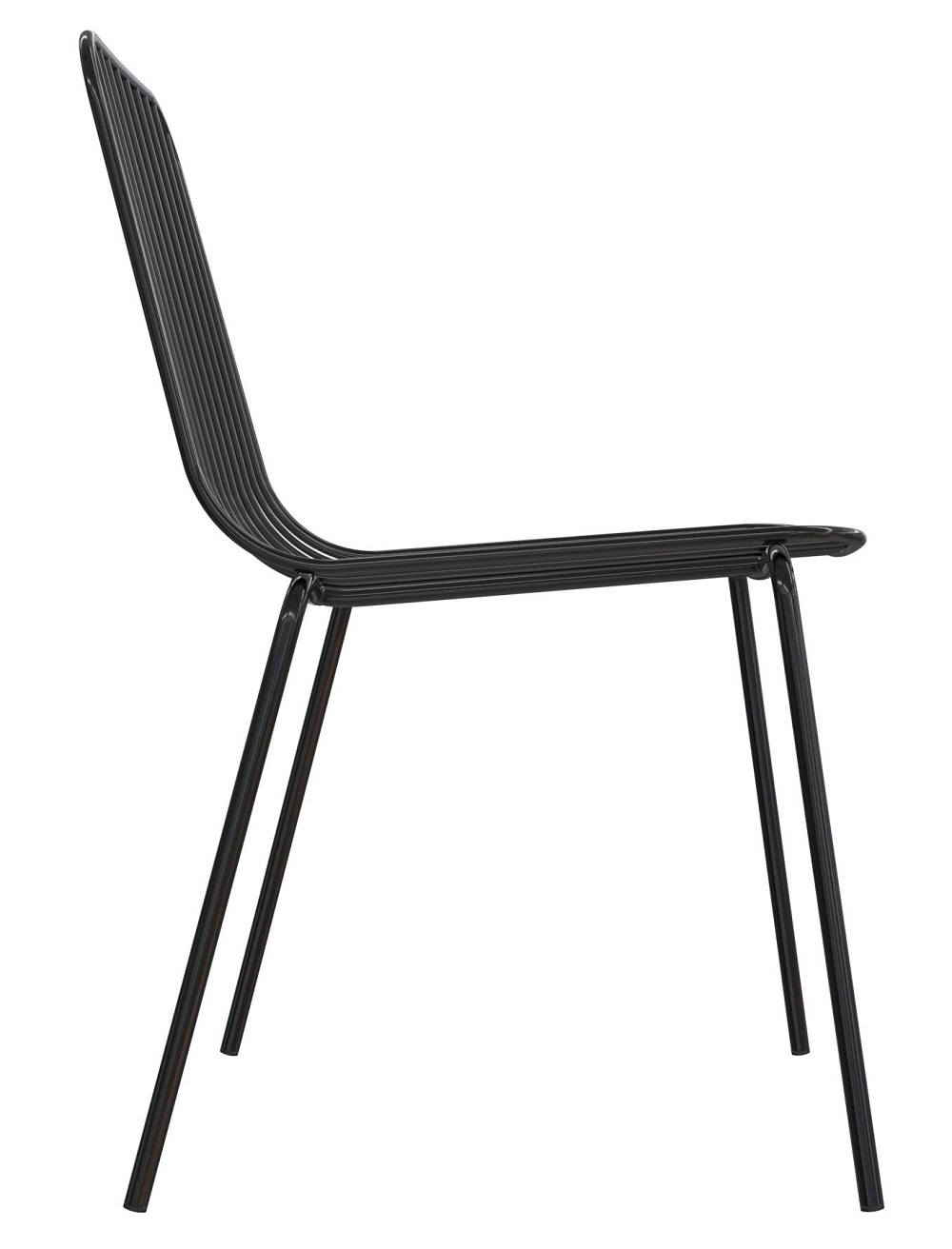 Caden Dining Chair - Set of 2 - Black Metal Wire - C025001UK