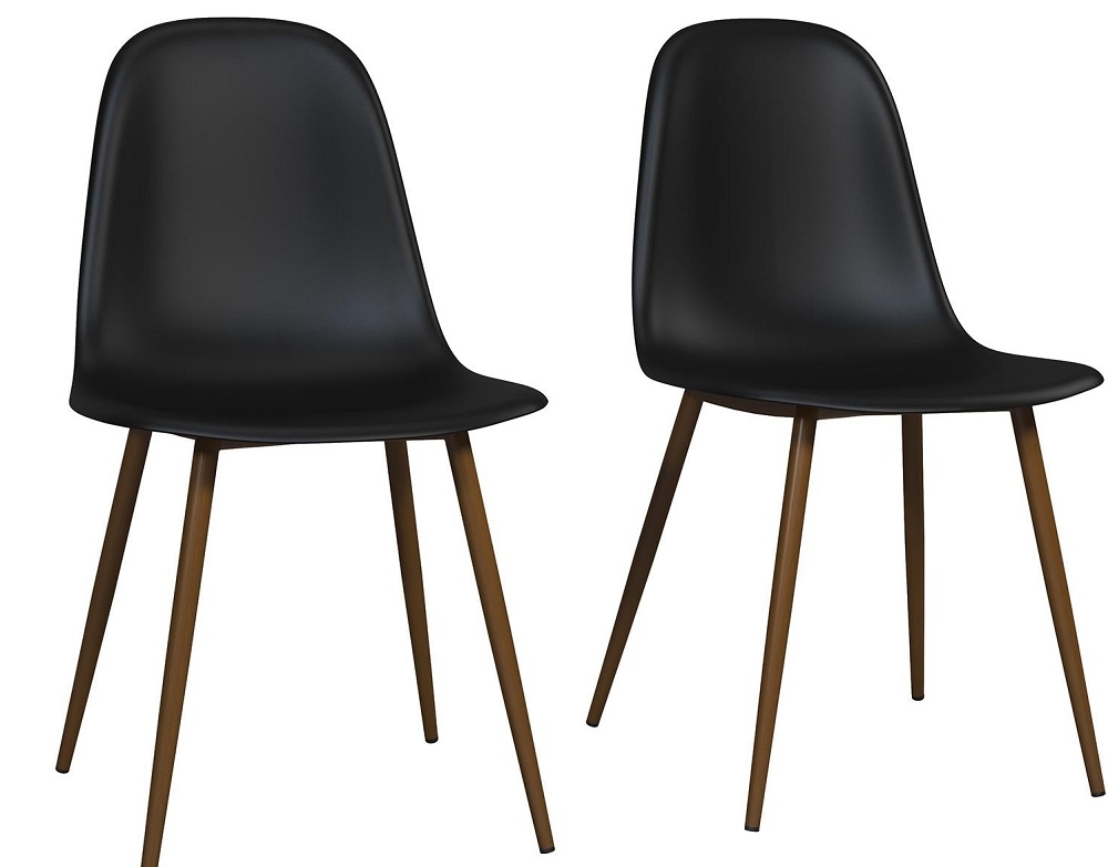 Copley Dining Chair - Set of 2 - Black Plastic - C005501TUK