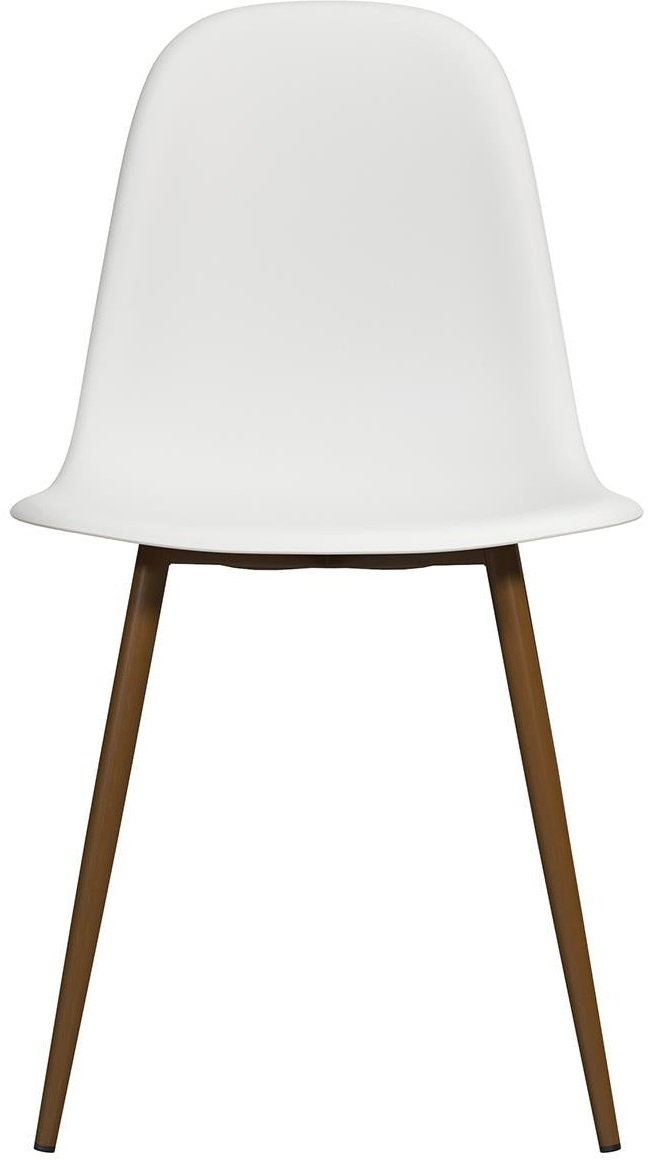 2 x Cottle White Plastic Dining Chair - C005502TUK