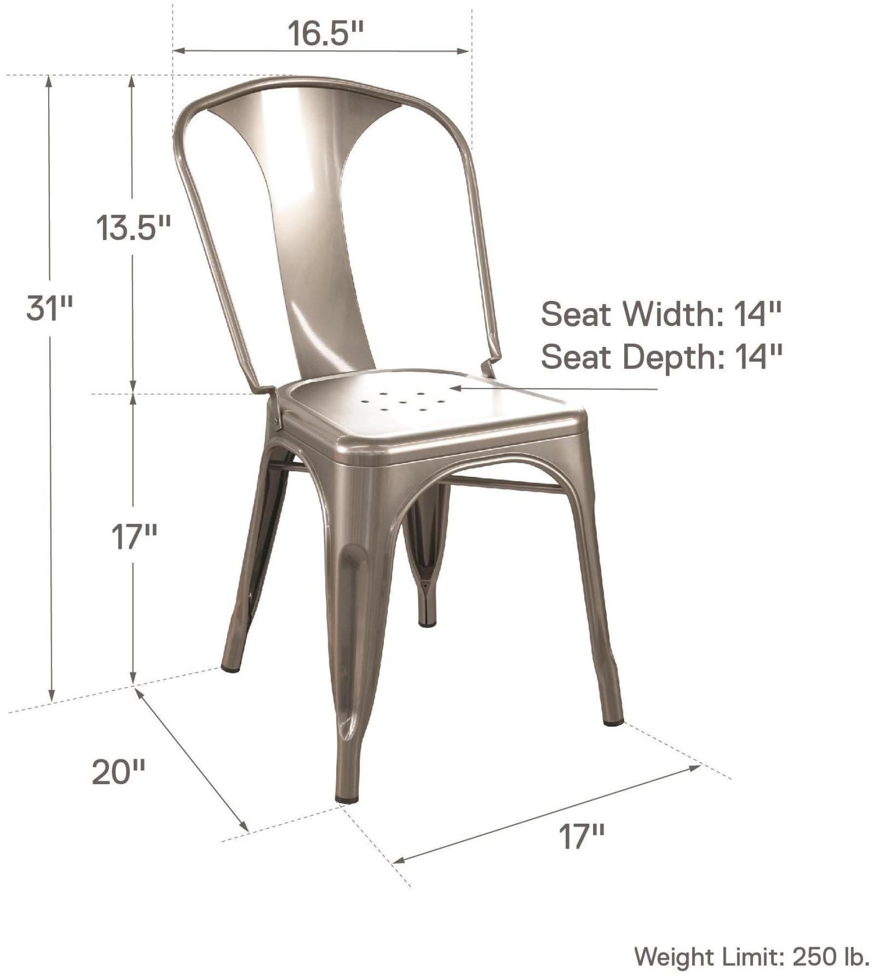 Finn Dining Chair - Set of 2 - Grey - C009012UK