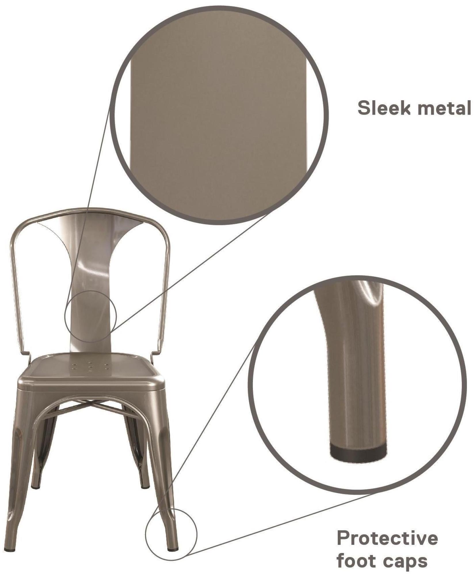 Finn Dining Chair - Set of 2 - Grey - C009012UK