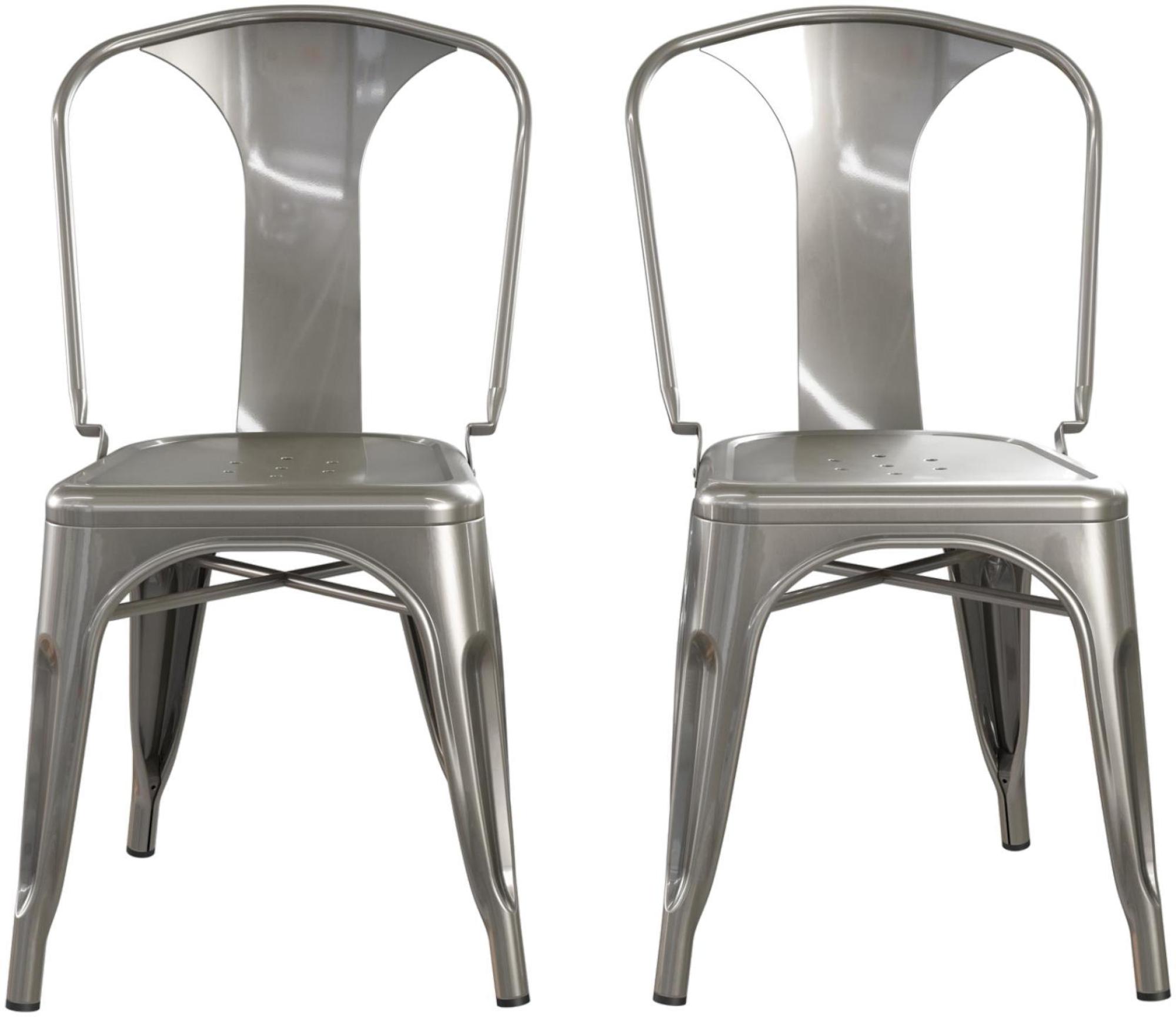Finn Dining Chair - Set of 2 - Grey - C009012UK