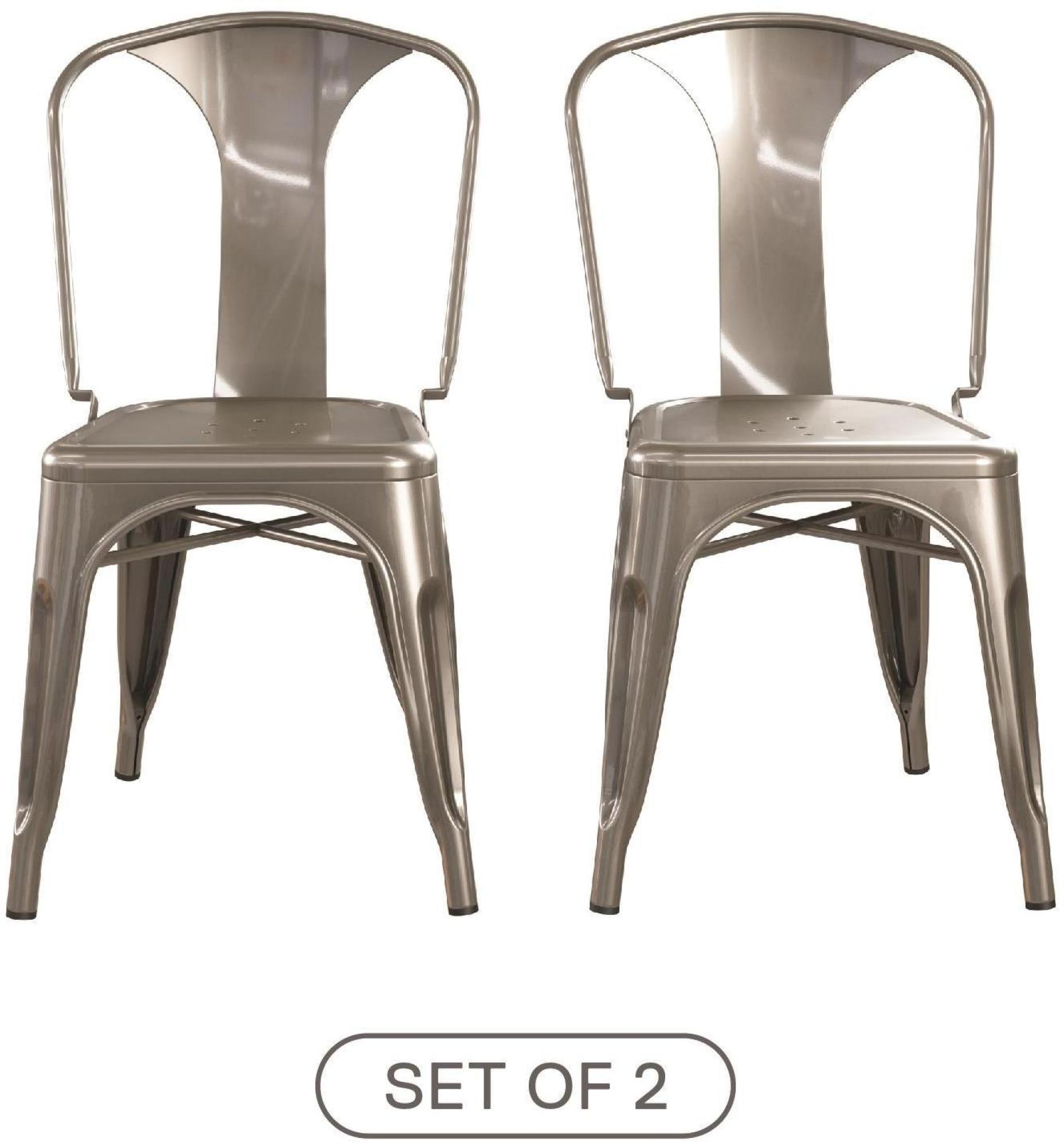 Finn Dining Chair - Set of 2 - Grey - C009012UK