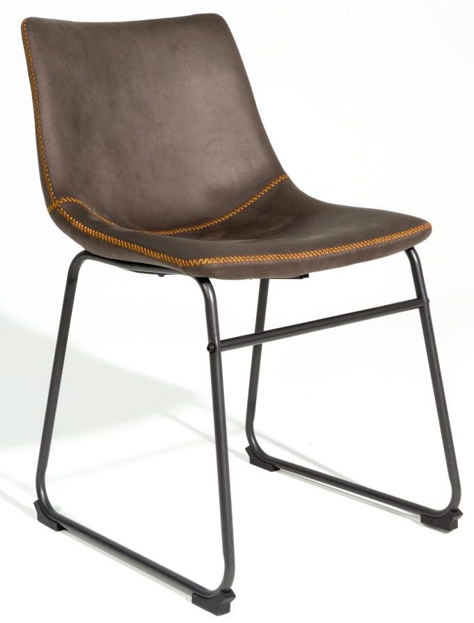 2 x Fremont Mussel Grey Fabric Dining Chair