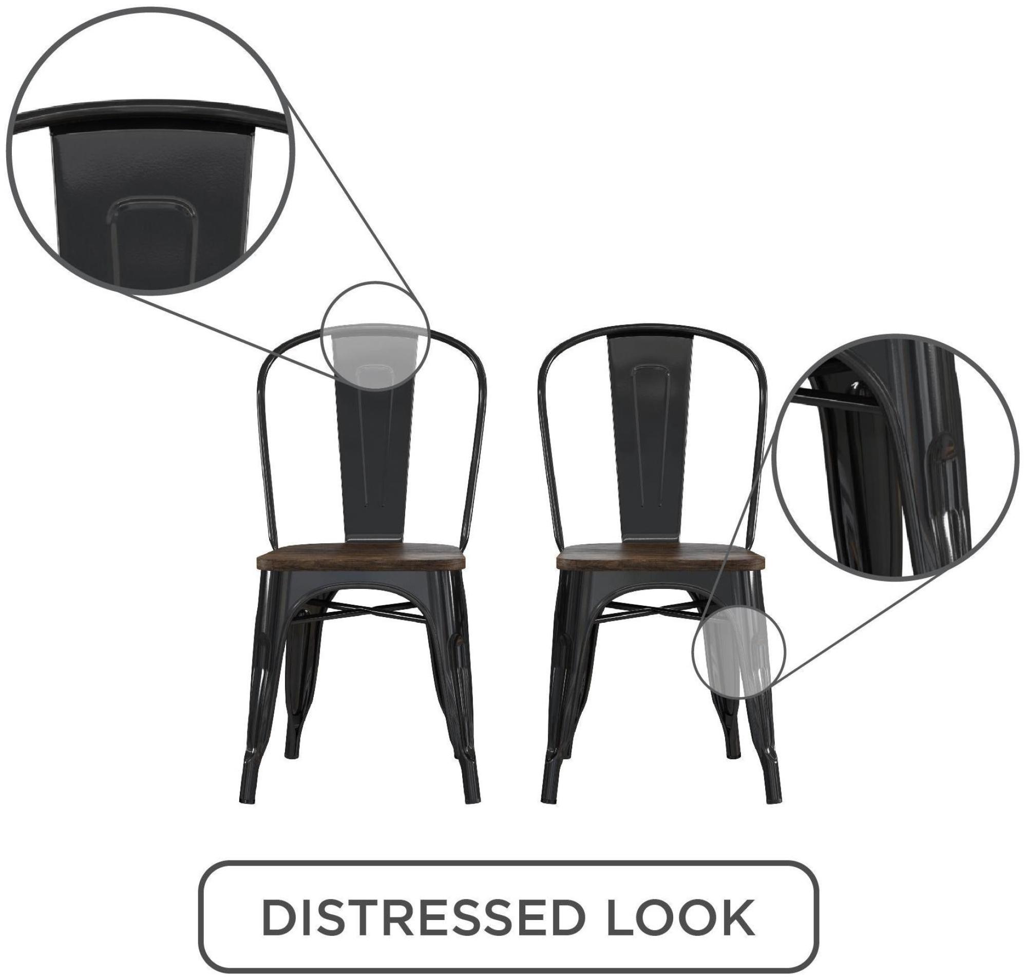 Fusion Dining Chair - Set of 2 - Black - C001101UK