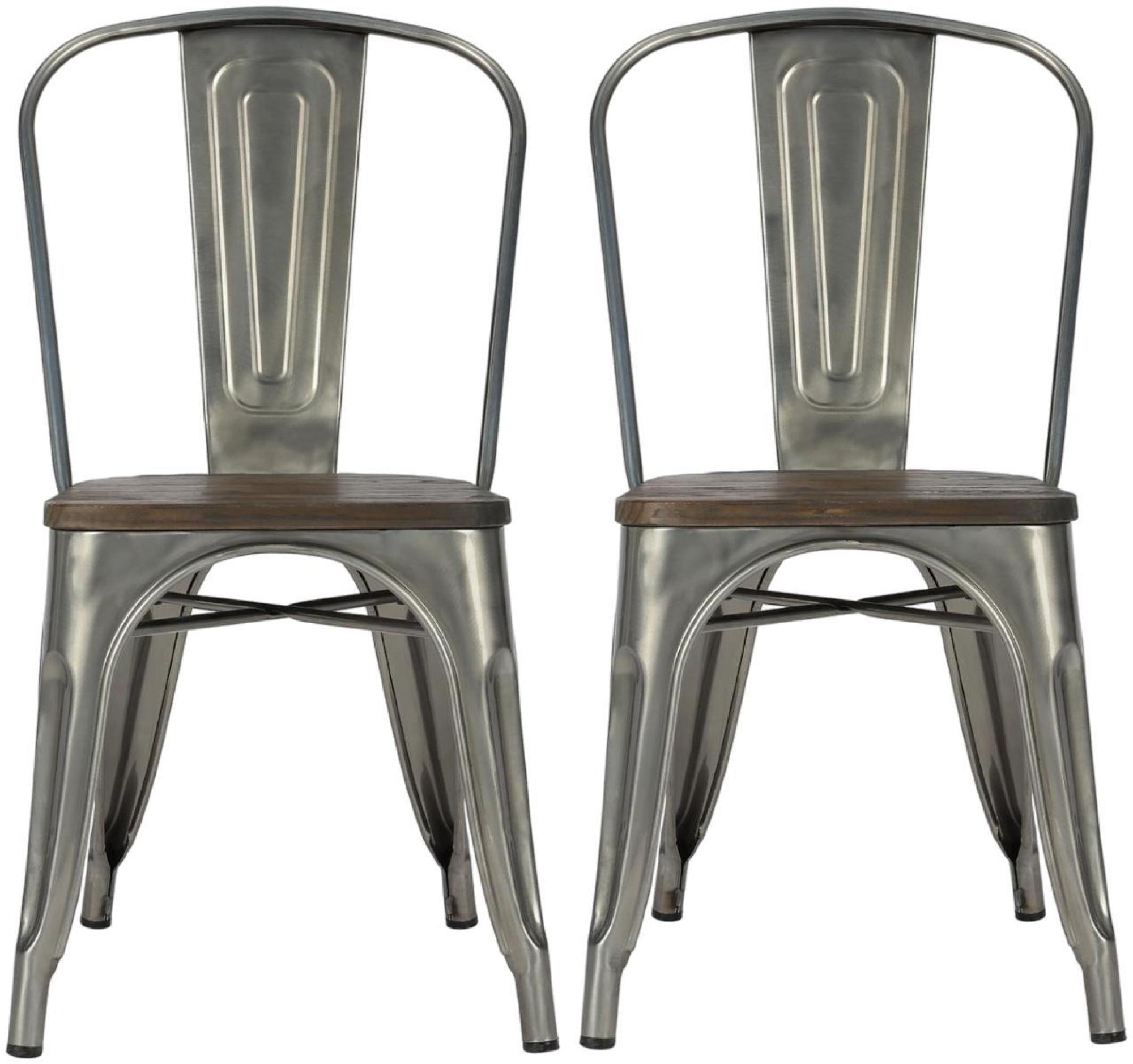 Fusion Dining Chair - Set of 2 - Gun Metal - C001105UK