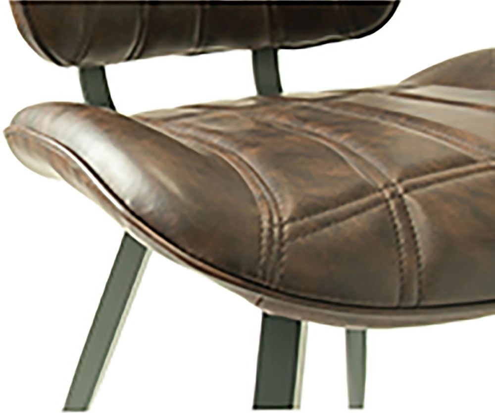 2 x Gustavia Chestnut Vintage Leather Dining Chair