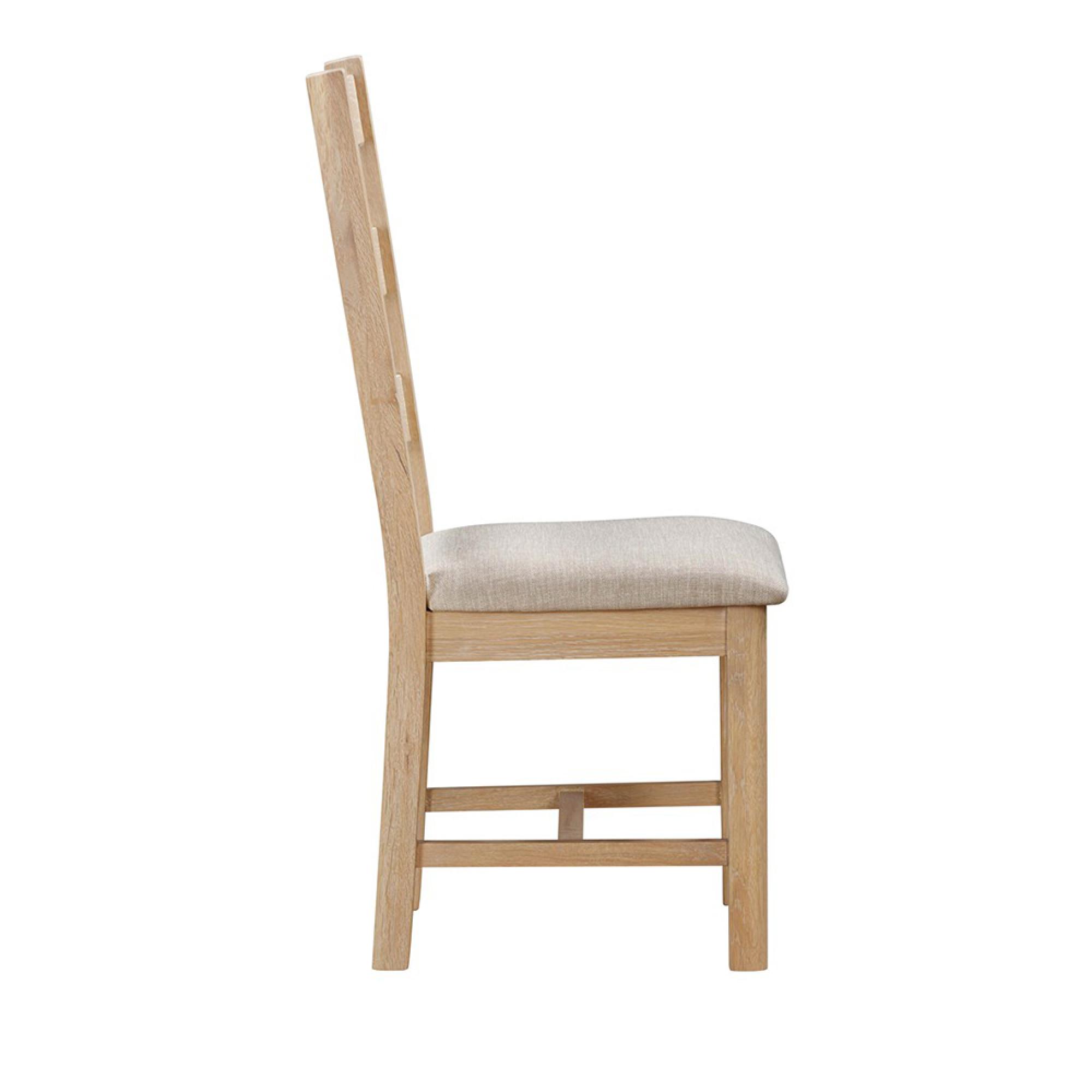 Hayley Dining Chair - Ladder Back - Set of 2 - Oak