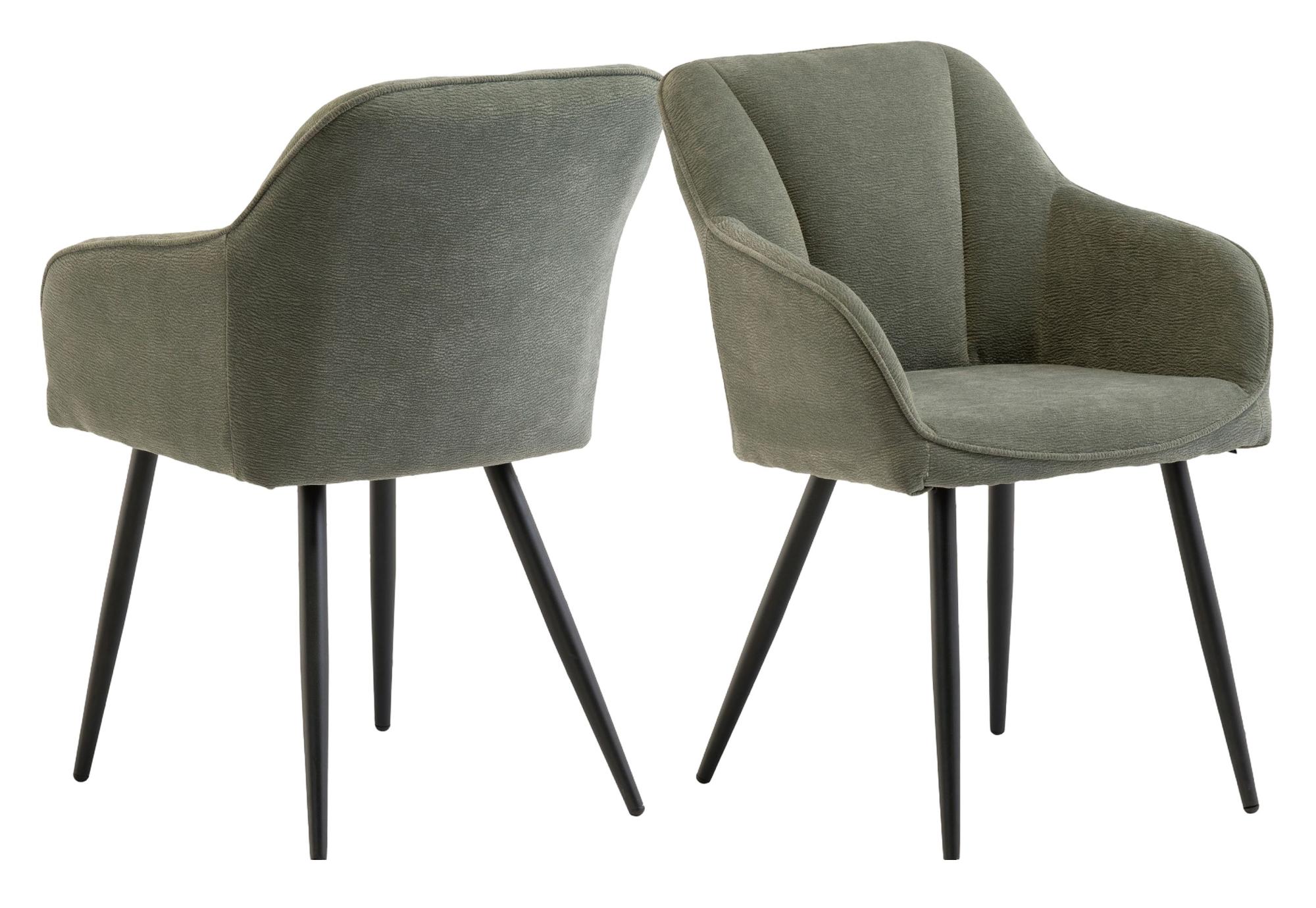 Hugo Dining Chair - Set of 2 - Mint Green Fabric