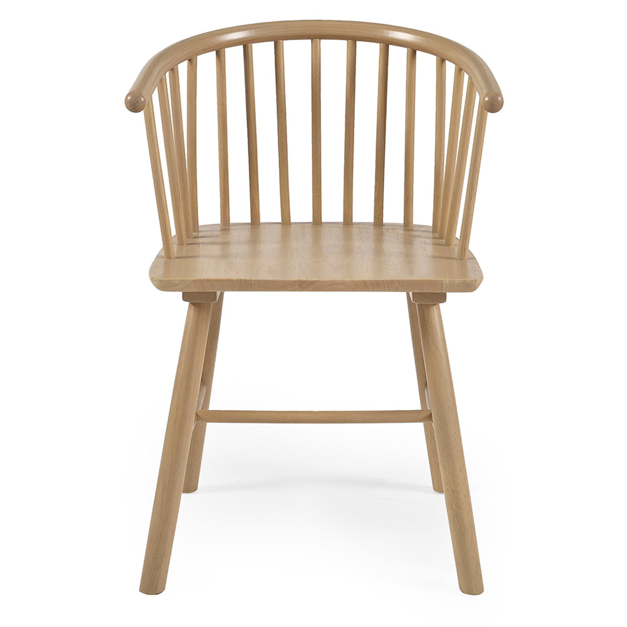 Kaito Dining Chair - Set of 2 - Curved - Oak