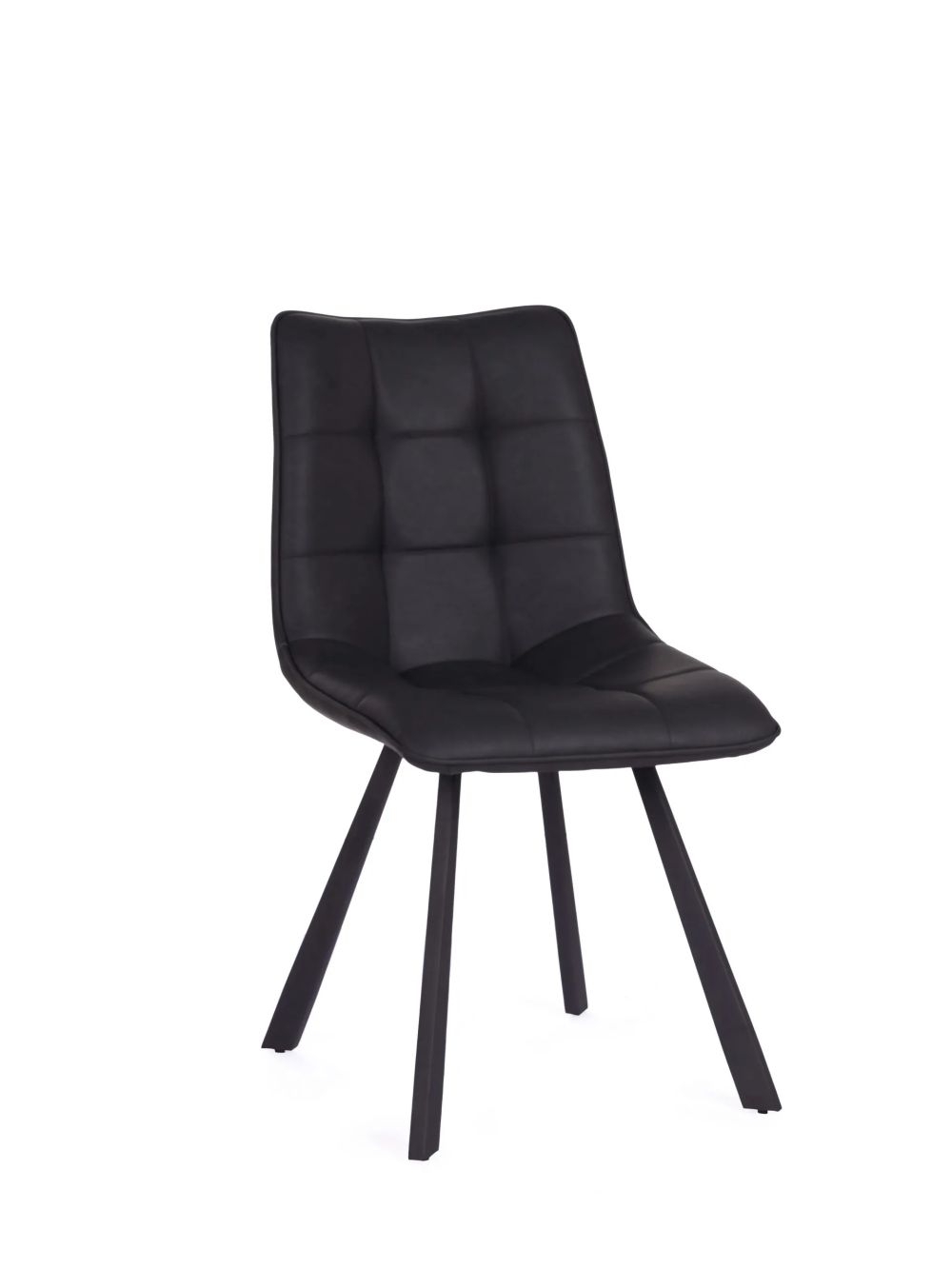 2 x Laketon PU Vintage Black Dining Chair