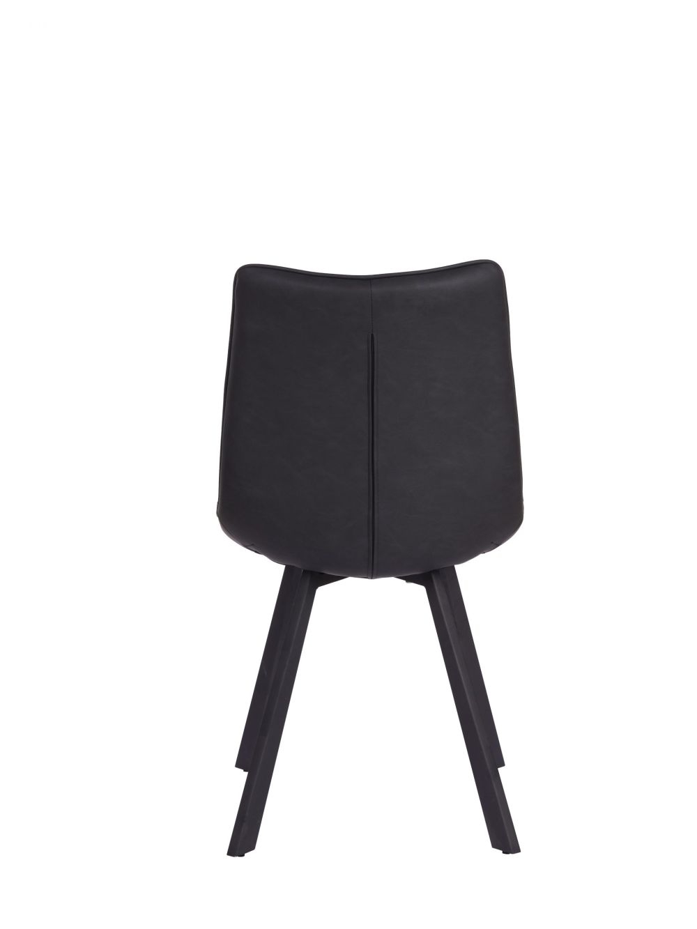 2 x Laketon PU Vintage Black Dining Chair