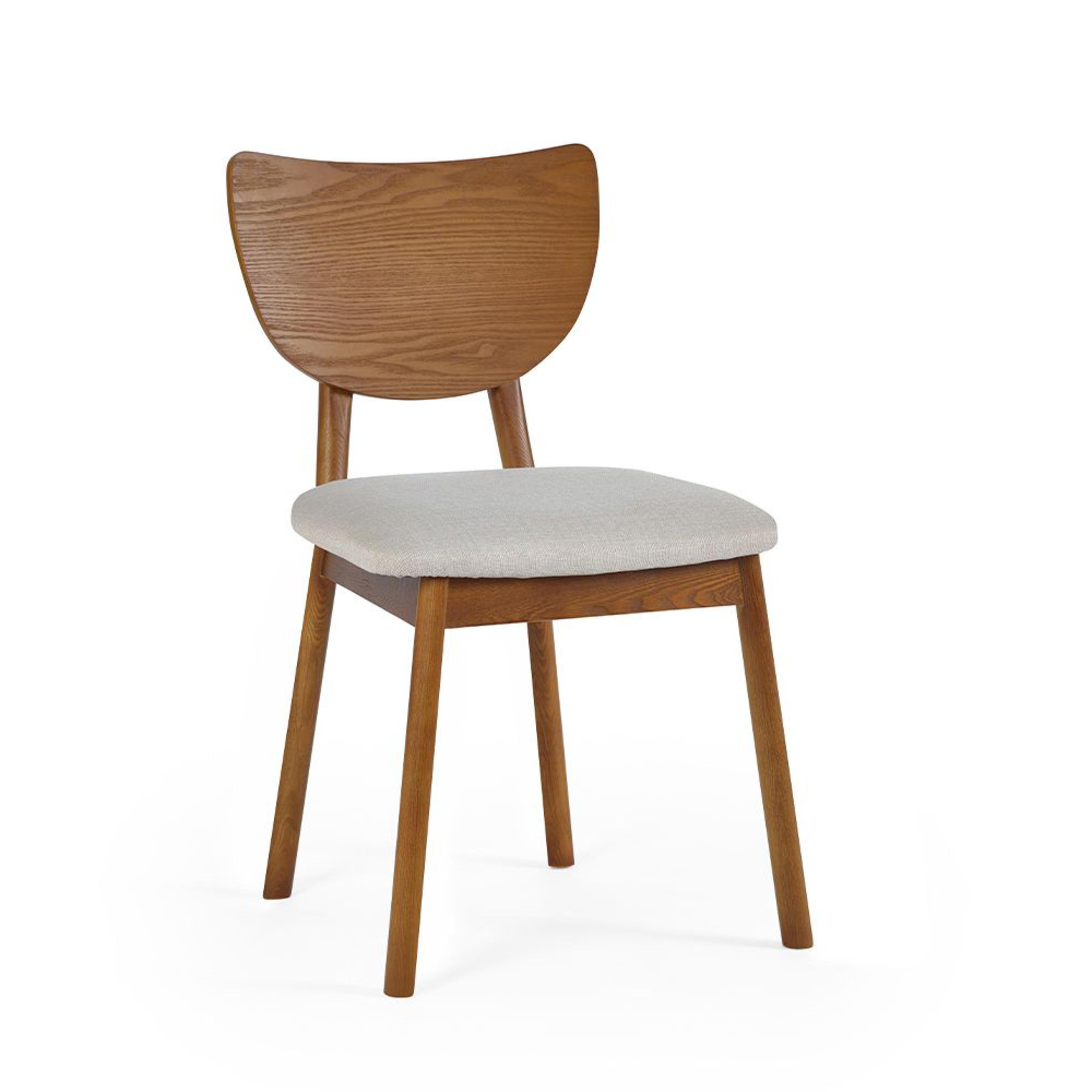 Lowry Dining Chair - Set of 2 - Cherry Wood - Retro Style