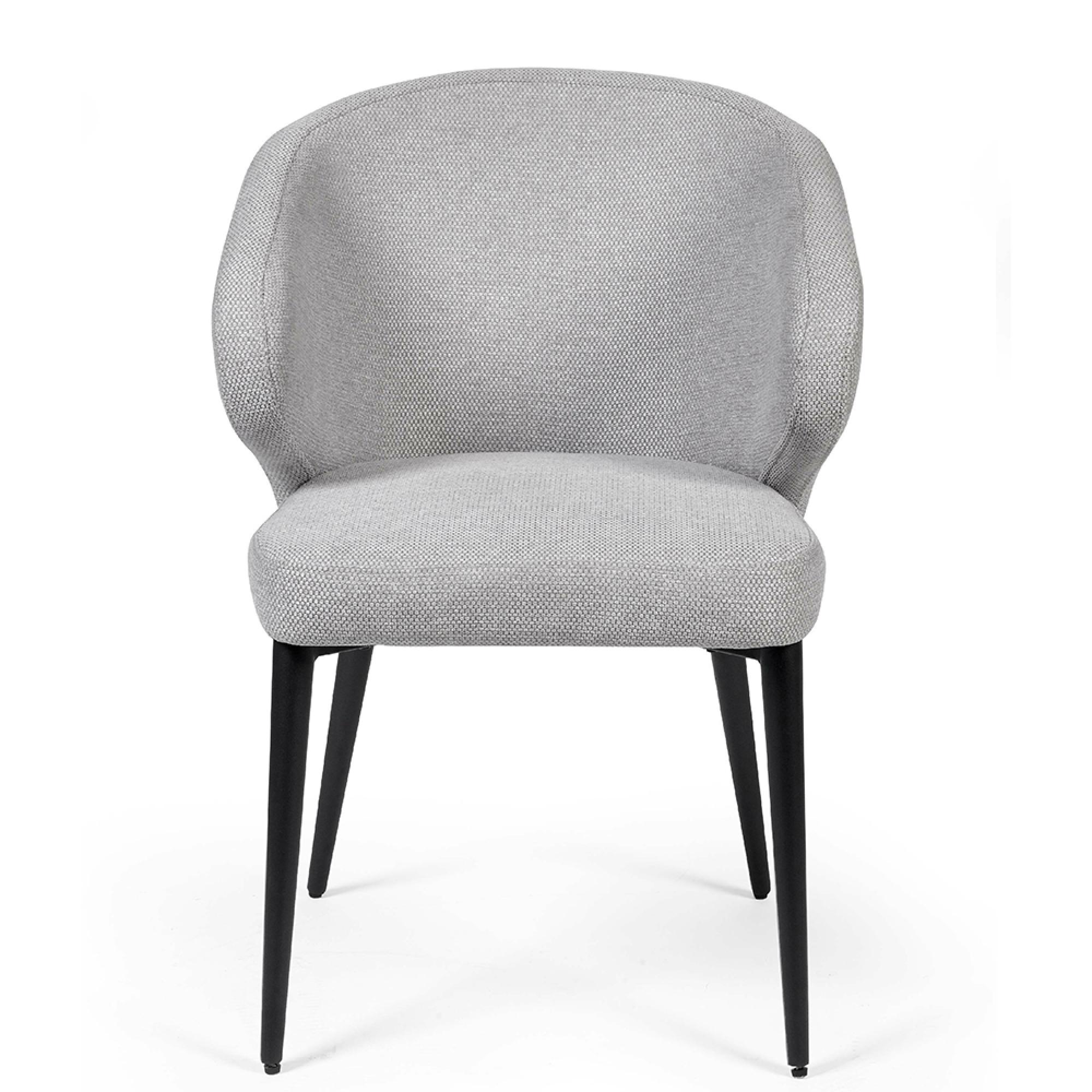 Marcus Dining Chair - Set of 2 - Light Grey Fabric