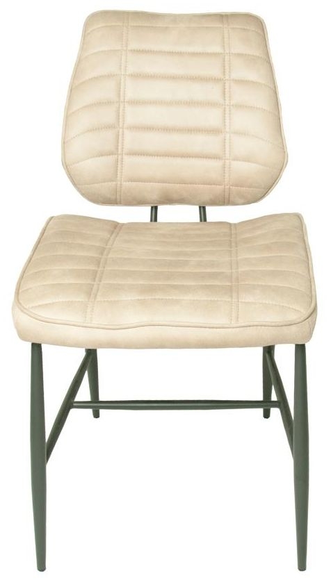 2 x Marigot Oyster Natural Vintage Leather Dining Chair