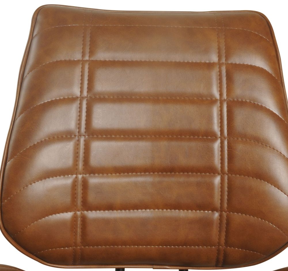 2 x Marigot Vintage Tan Leather Dining Chair