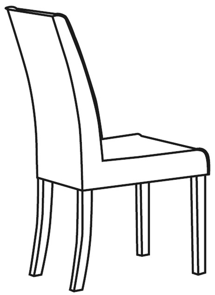 2 x Milo Fabric Dining Chair