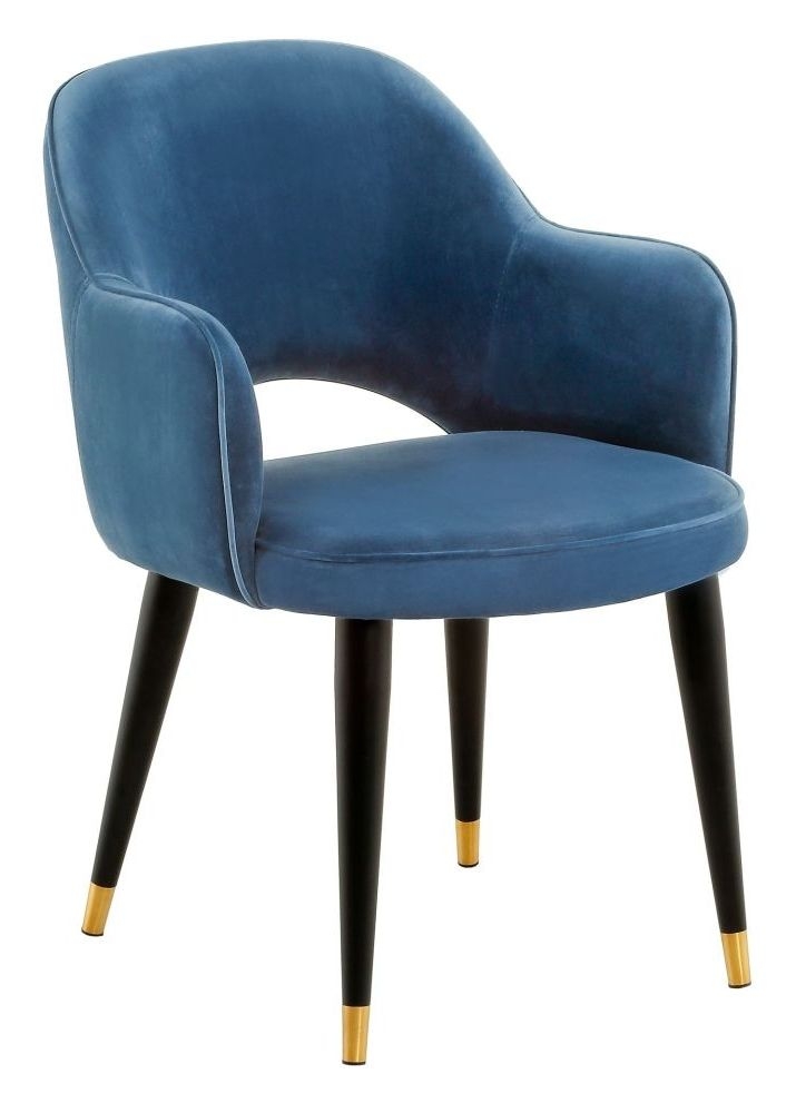 Hadley Dining Chair - Navy Velvet - Set of 2