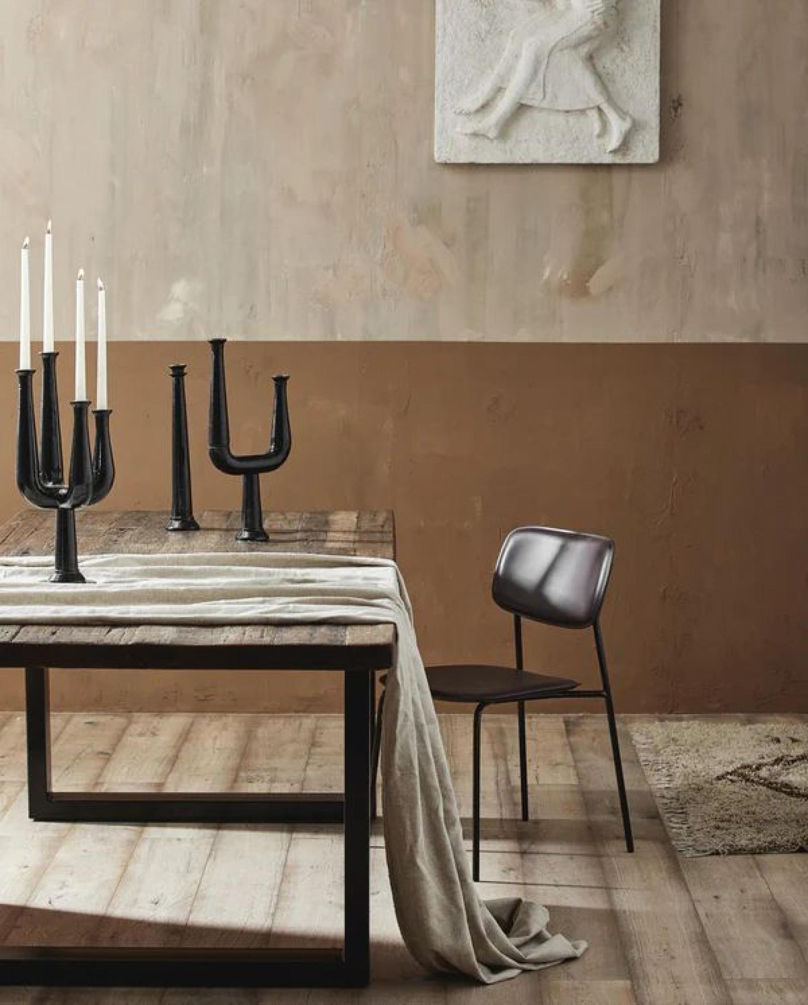 Esa Dining Chair - Faux Leather - Brown