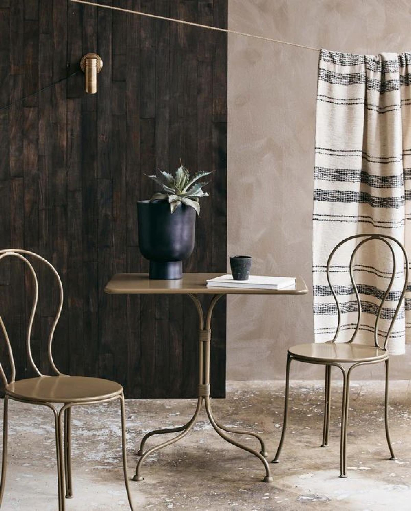 Olivo Garden Dining Chair - Metal - Green