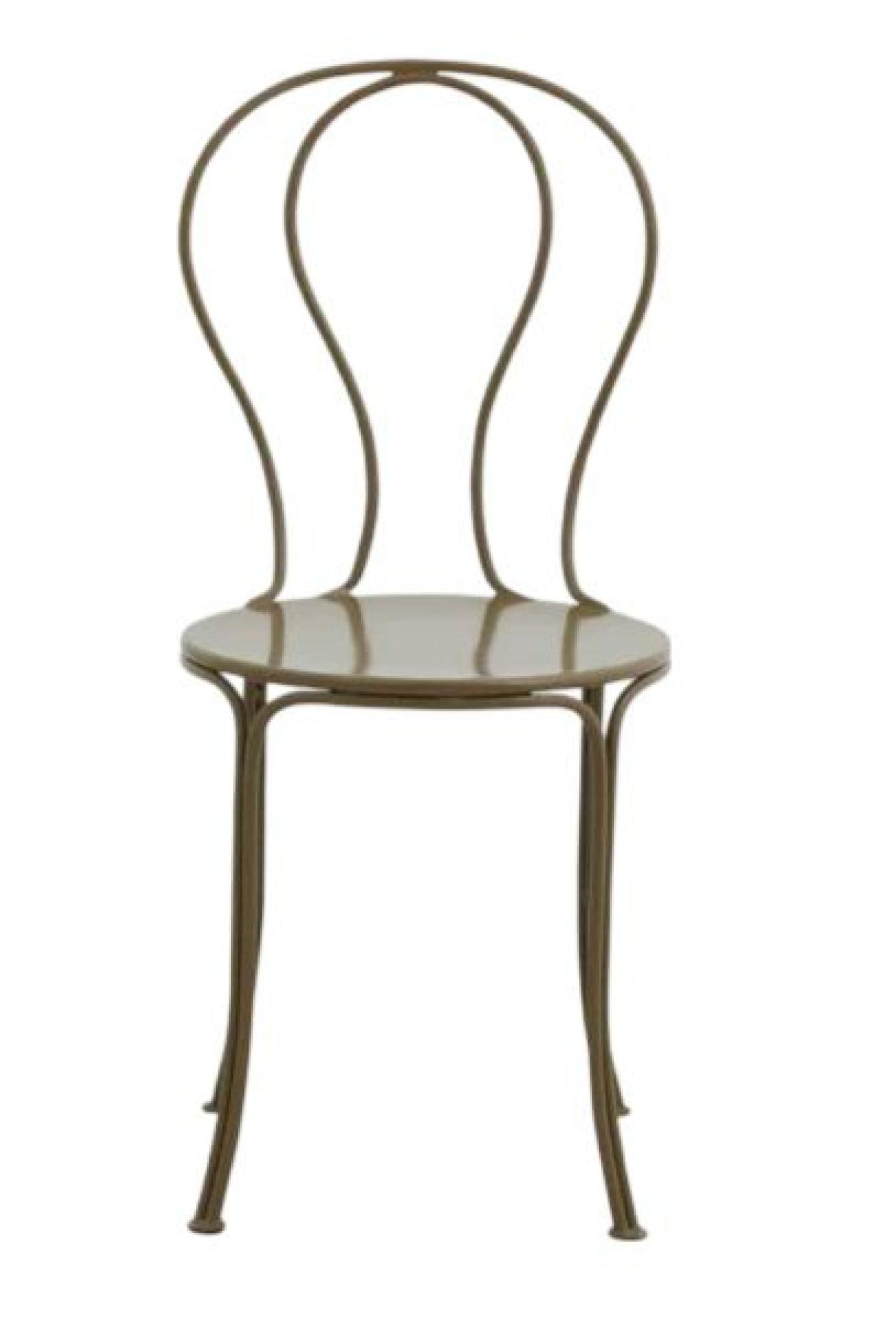 2 x Olivo Green Metal Garden Dining Chair