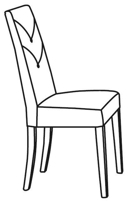 2 x Naro Fabric Dining Chair